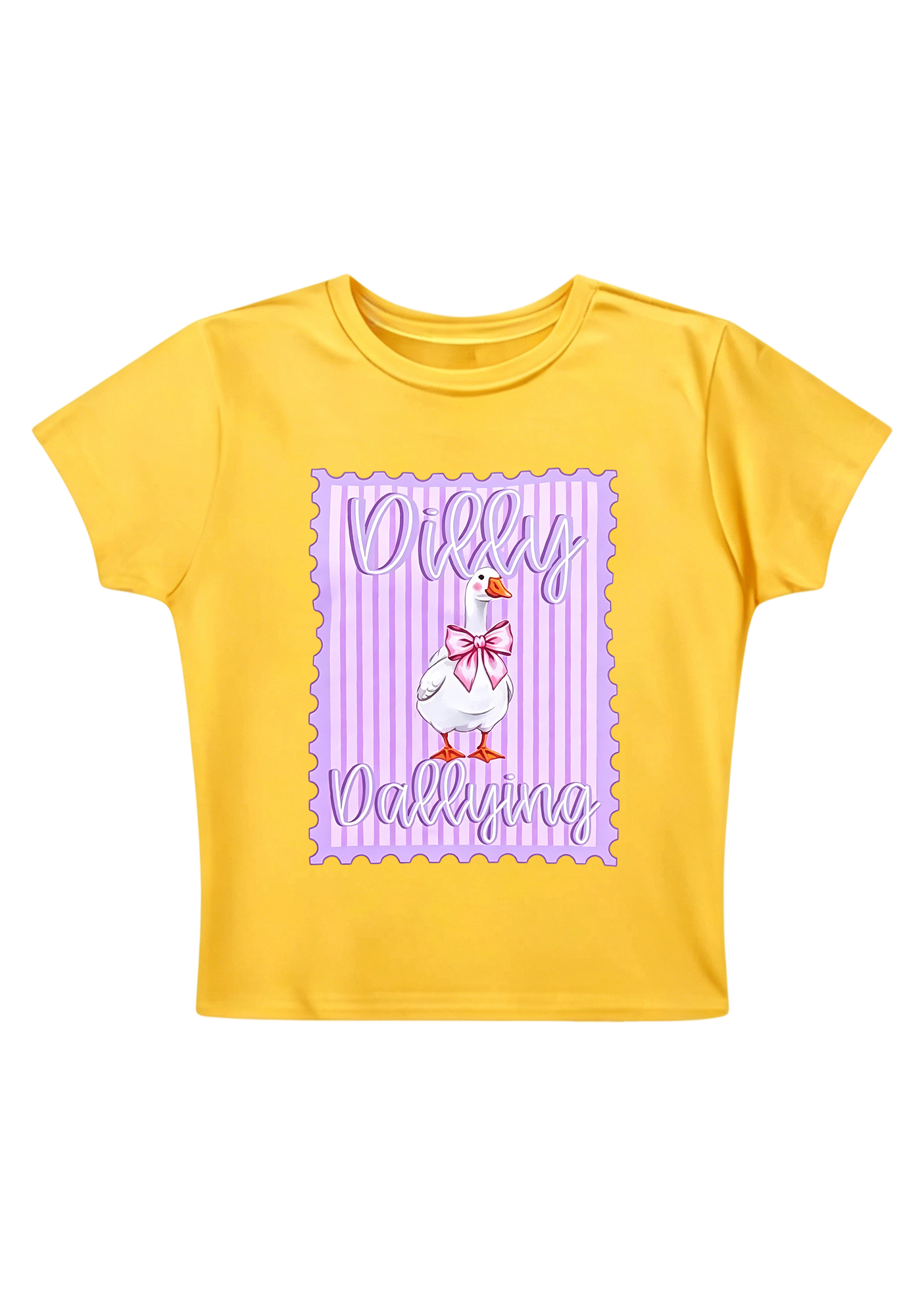 Dilly Dallying Y2K Baby Tee