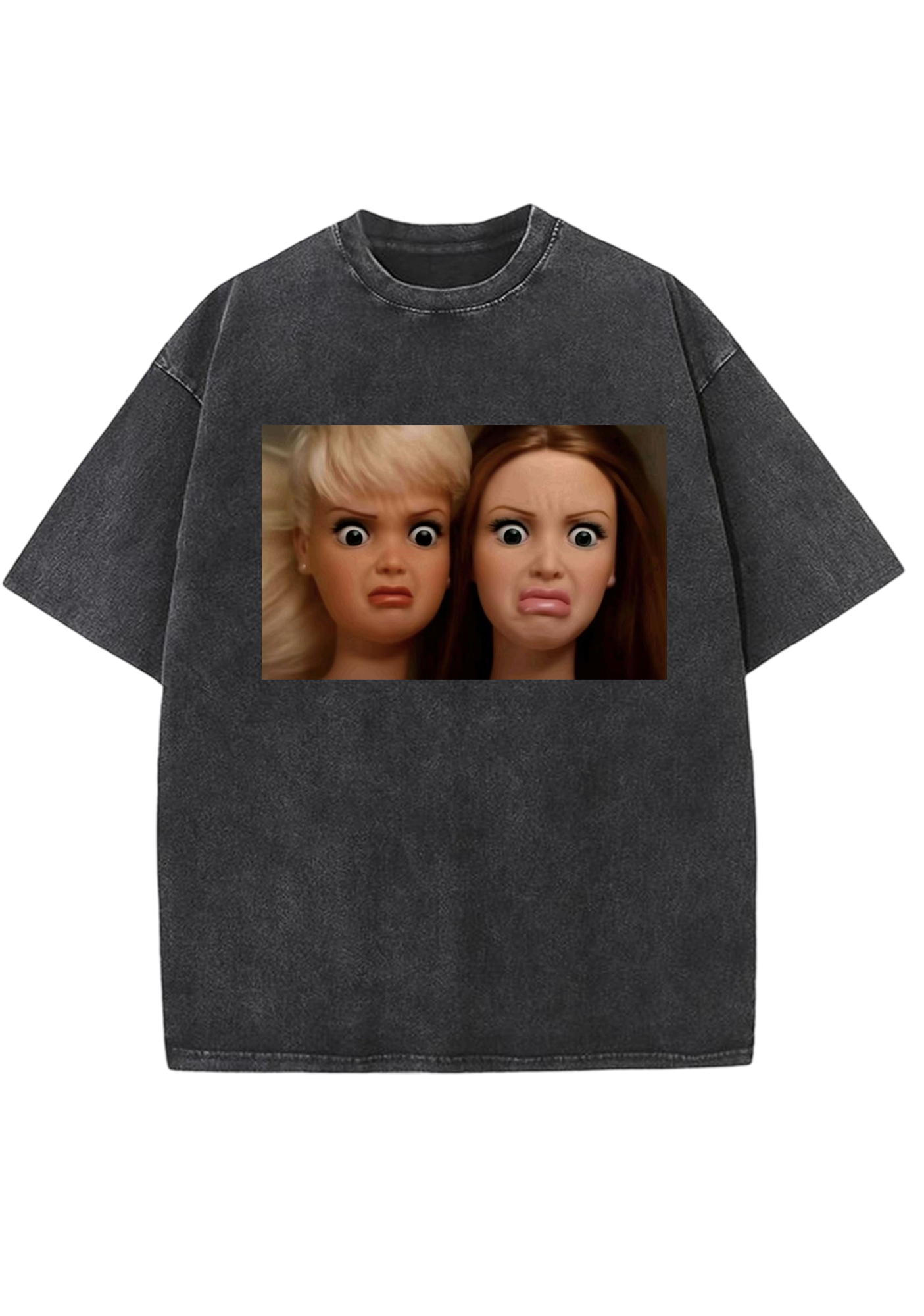 Dramatic Bestie Barbies Meme Y2K Washed Tee