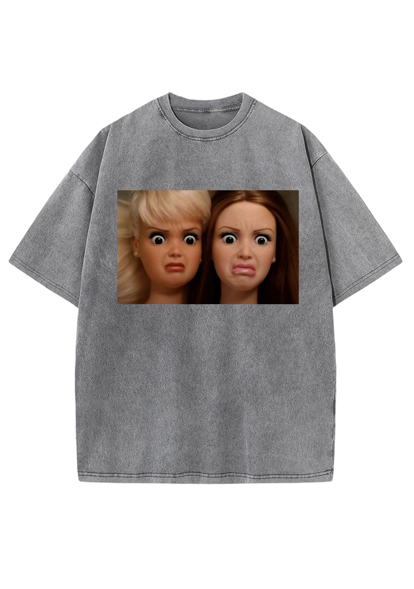 Dramatic Bestie Barbies Meme Y2K Washed Tee