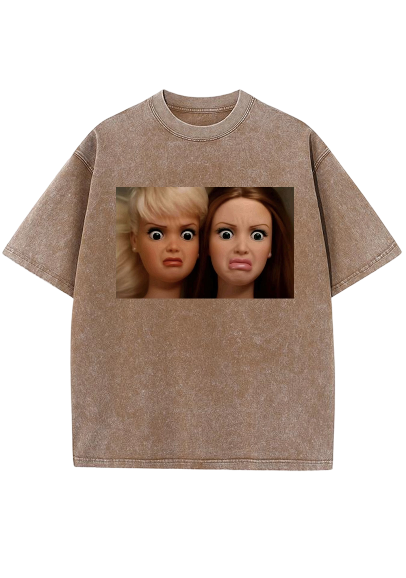 Dramatic Bestie Barbies Meme Y2K Washed Tee