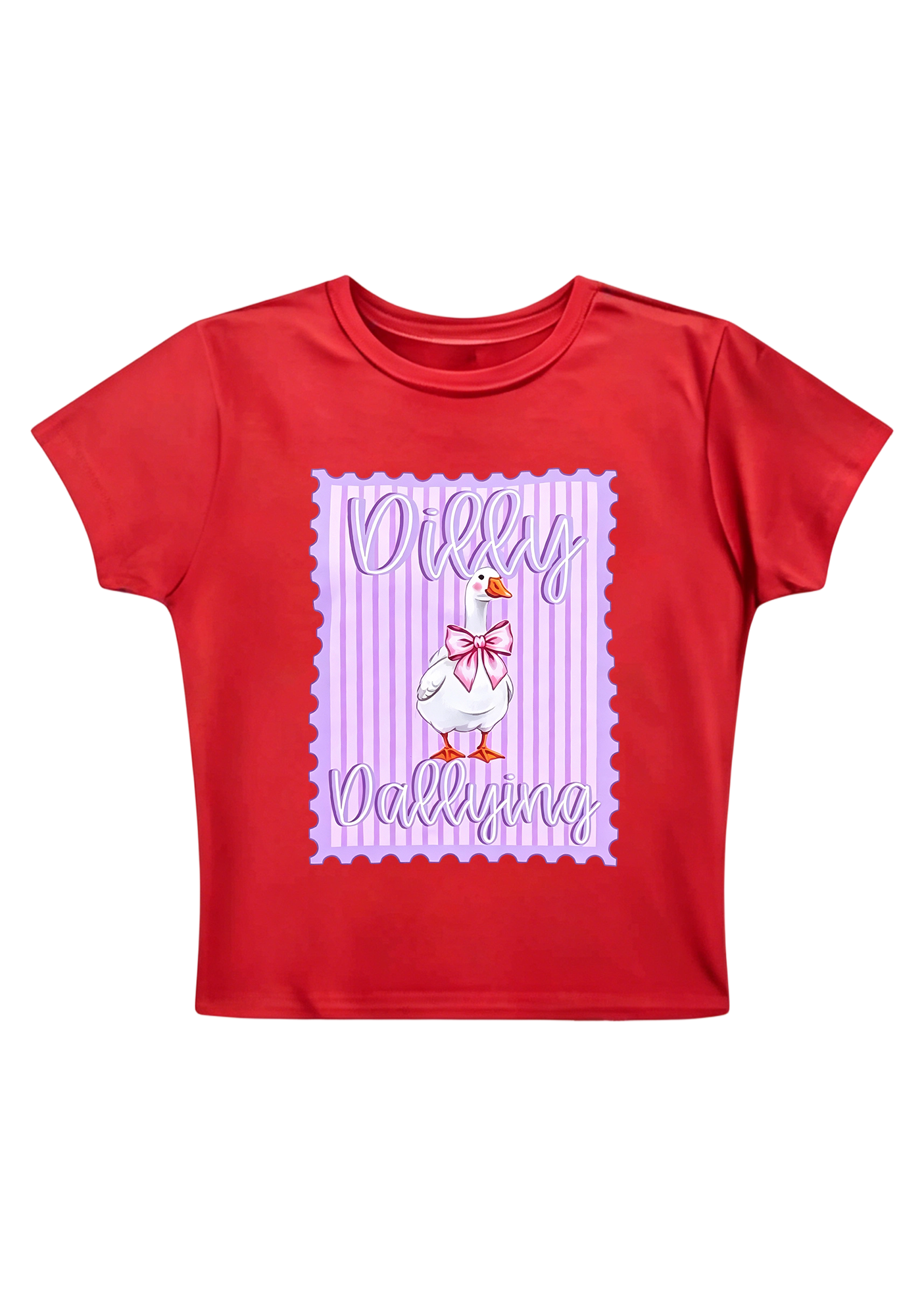 Dilly Dallying Y2K Baby Tee