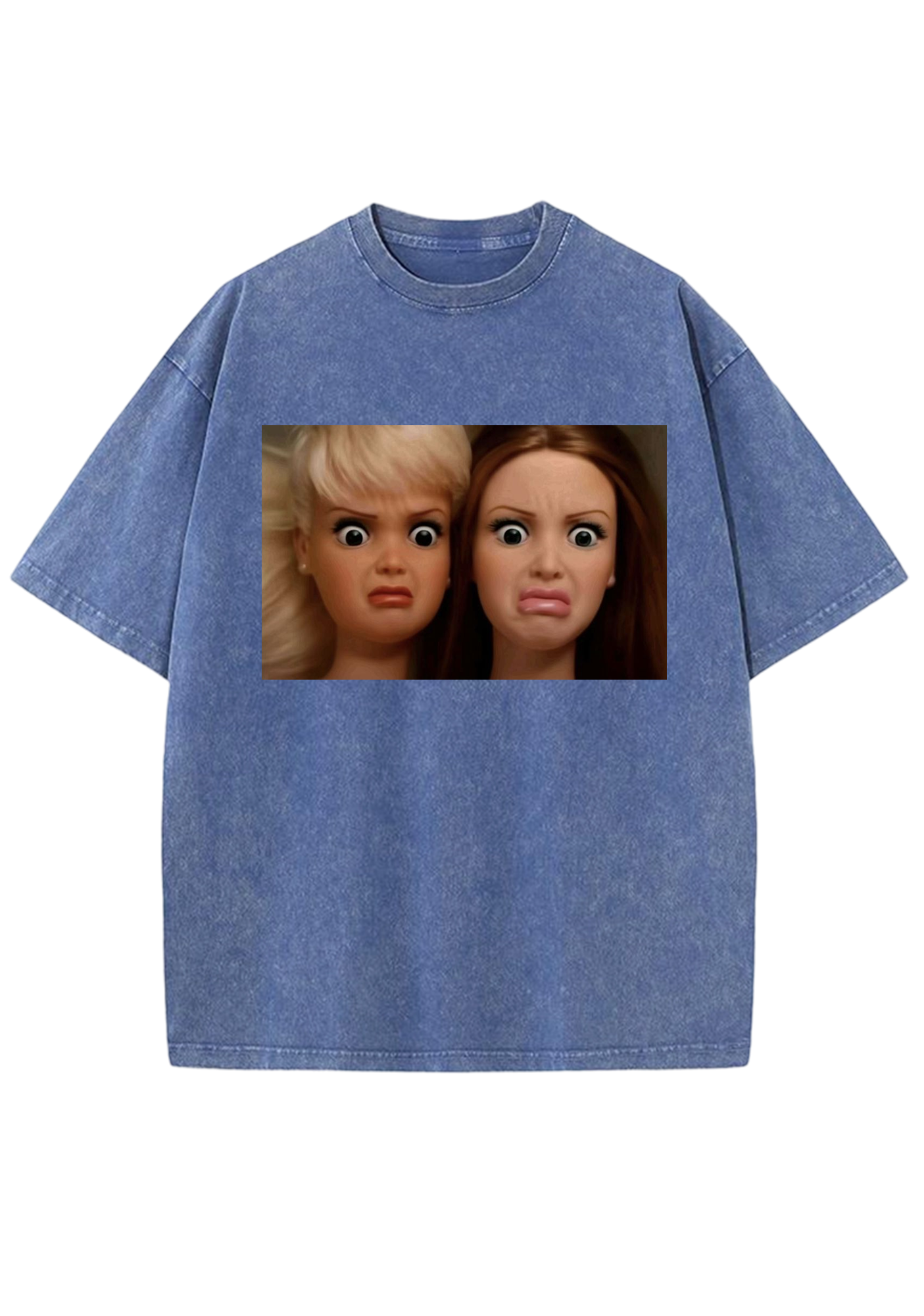 Dramatic Bestie Barbies Meme Y2K Washed Tee