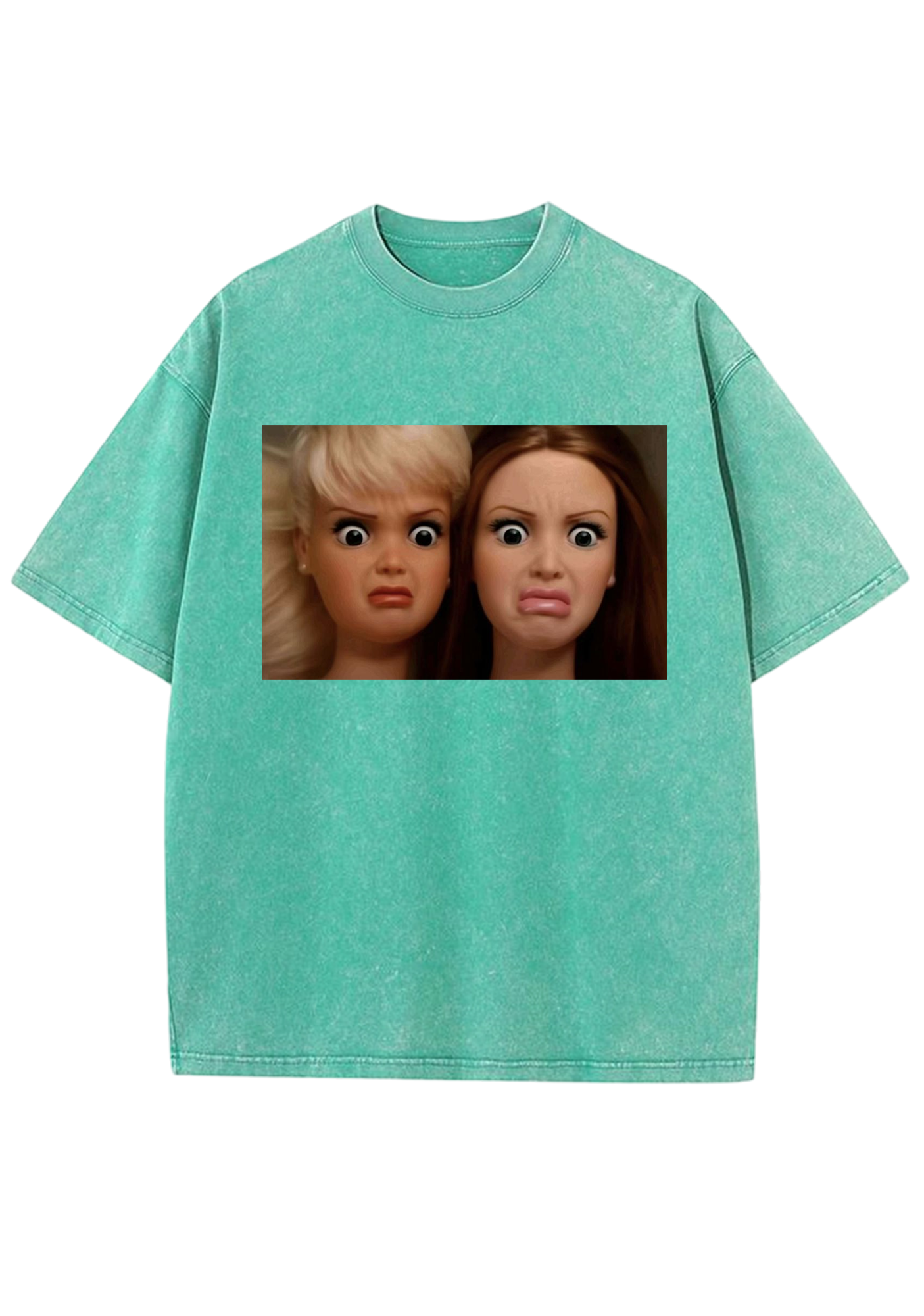 Dramatic Bestie Barbies Meme Y2K Washed Tee