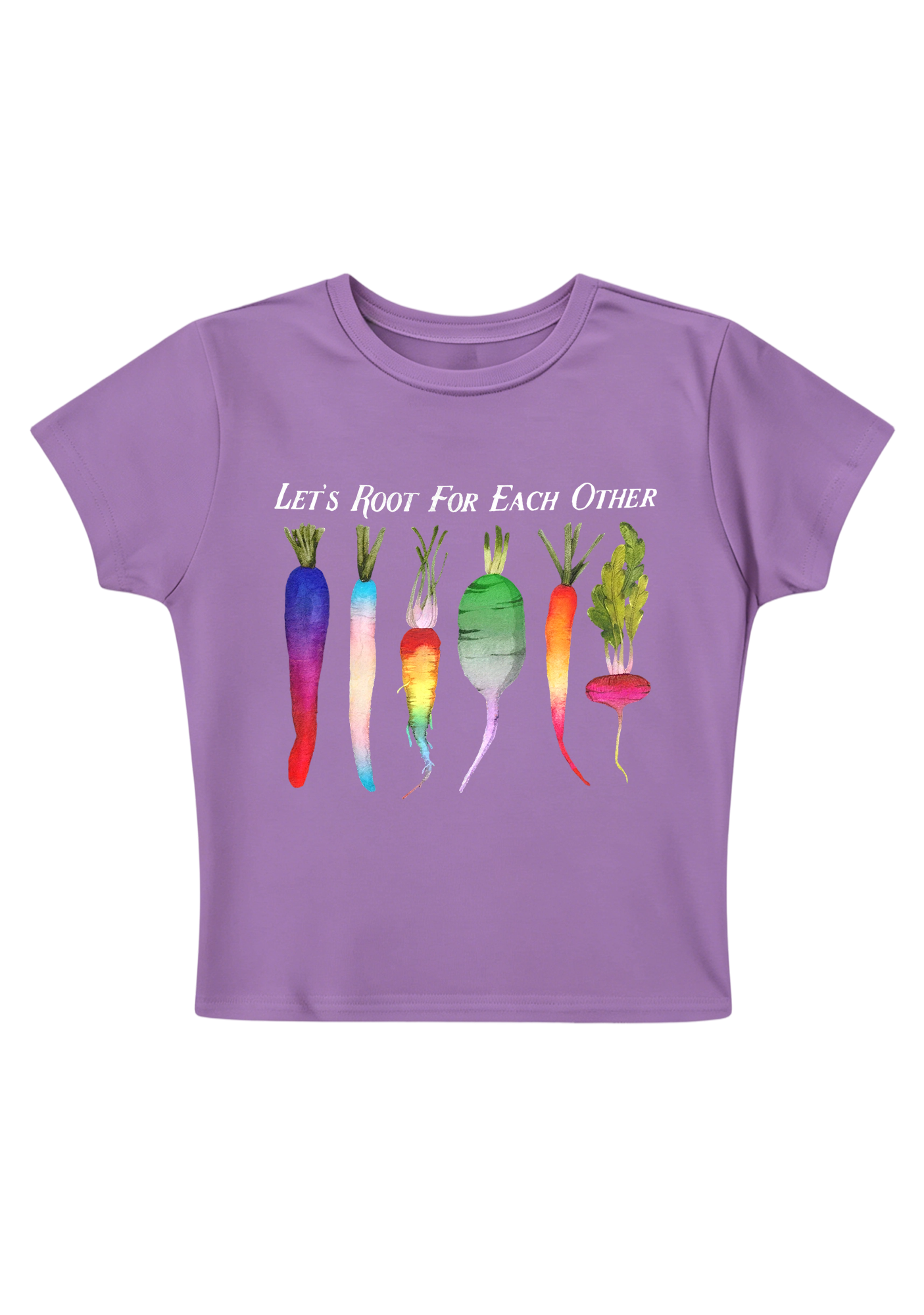 Let's Root For Each Other Y2K Baby Tee