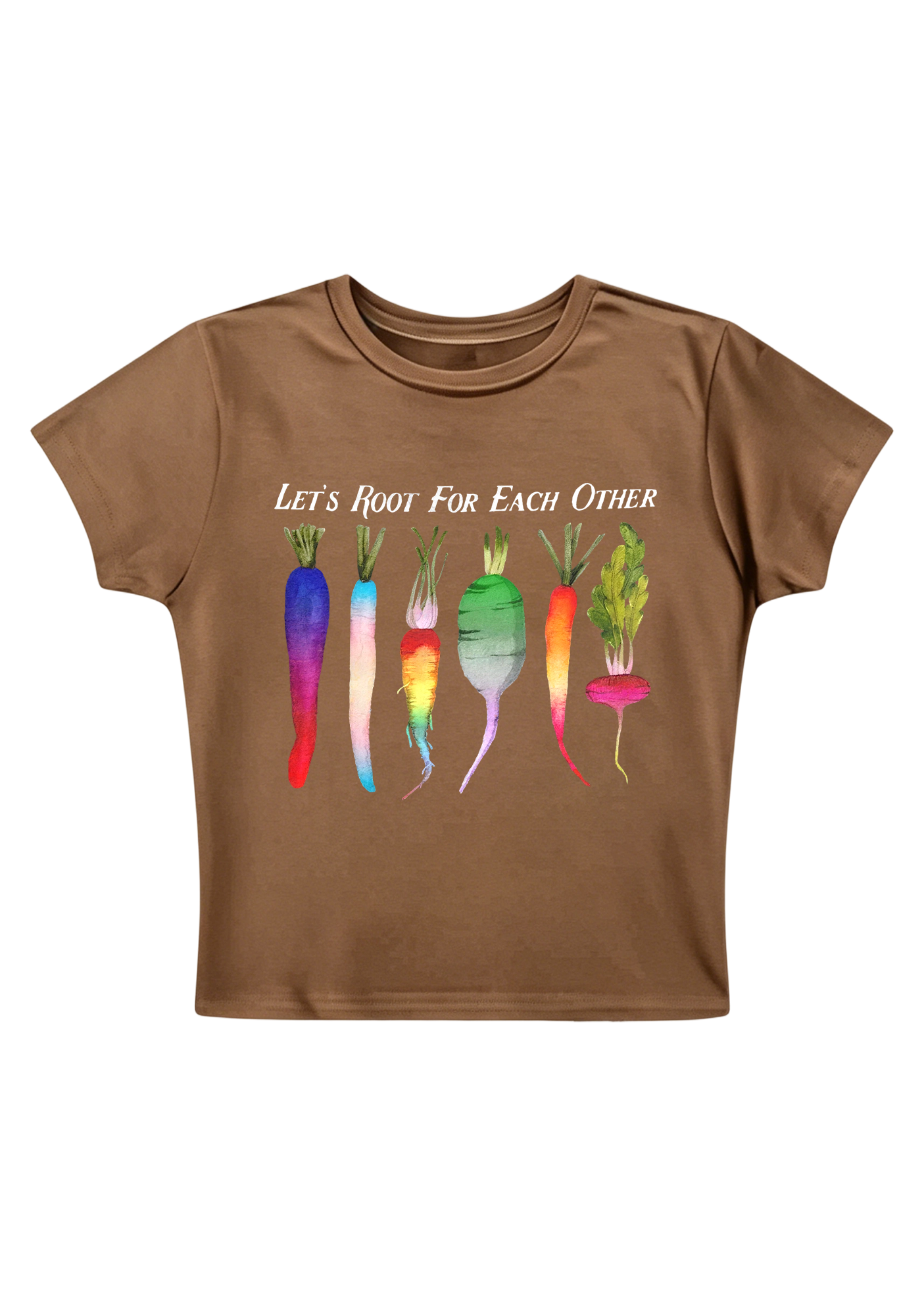 Let's Root For Each Other Y2K Baby Tee