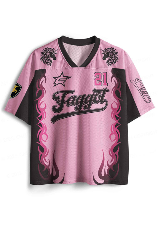 Faggot Y2K Crop Sport Jersey Shirts