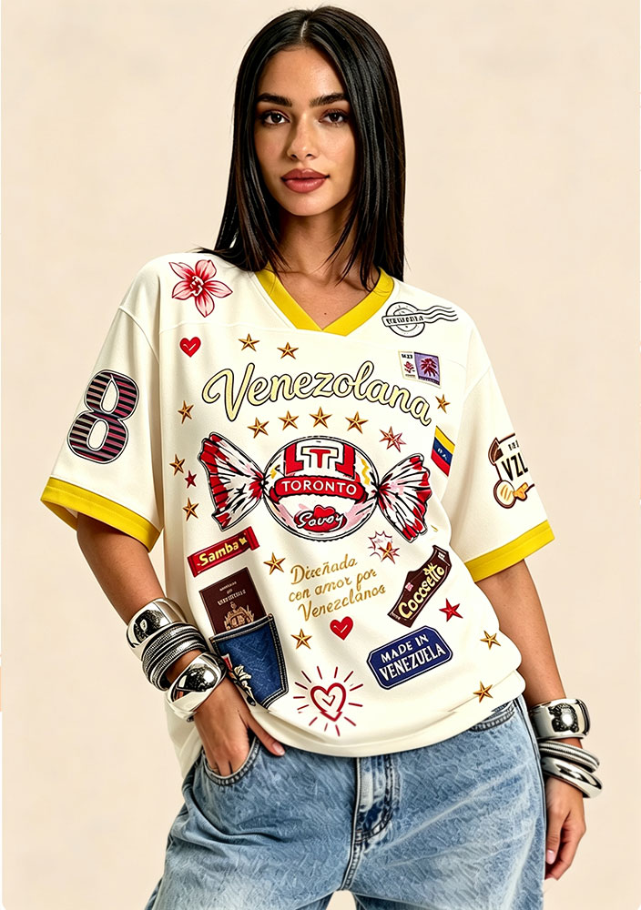 Venezolana Retro Candy Culture Mesh Jersey Shirt