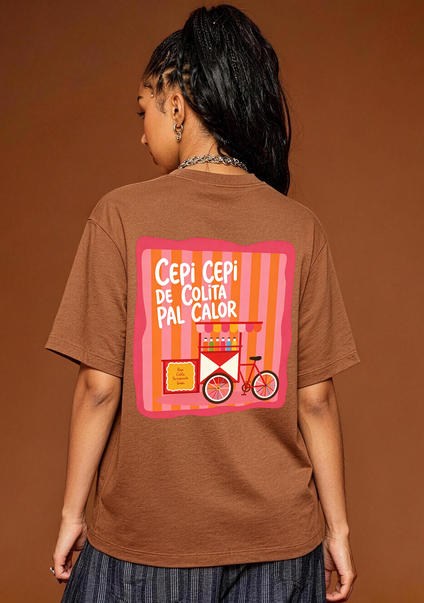 Cepi Cepi De Colita Pal Calor Venezuelan Street Cart Graphic T-Shirt