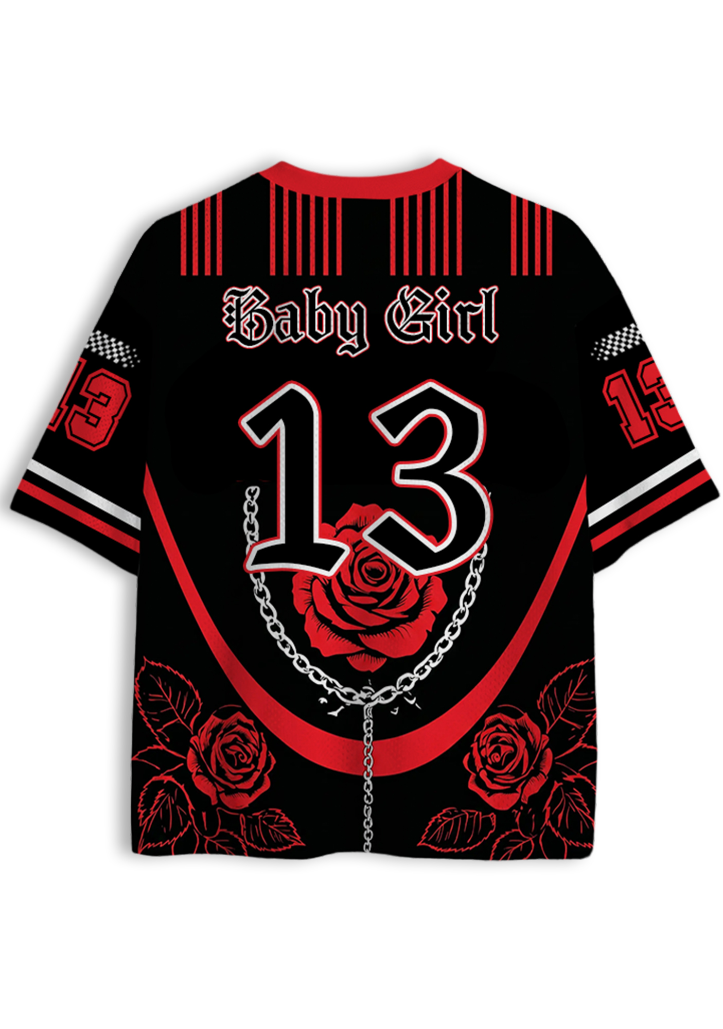 Baby Girl Rose Y2K Jersey Shirts