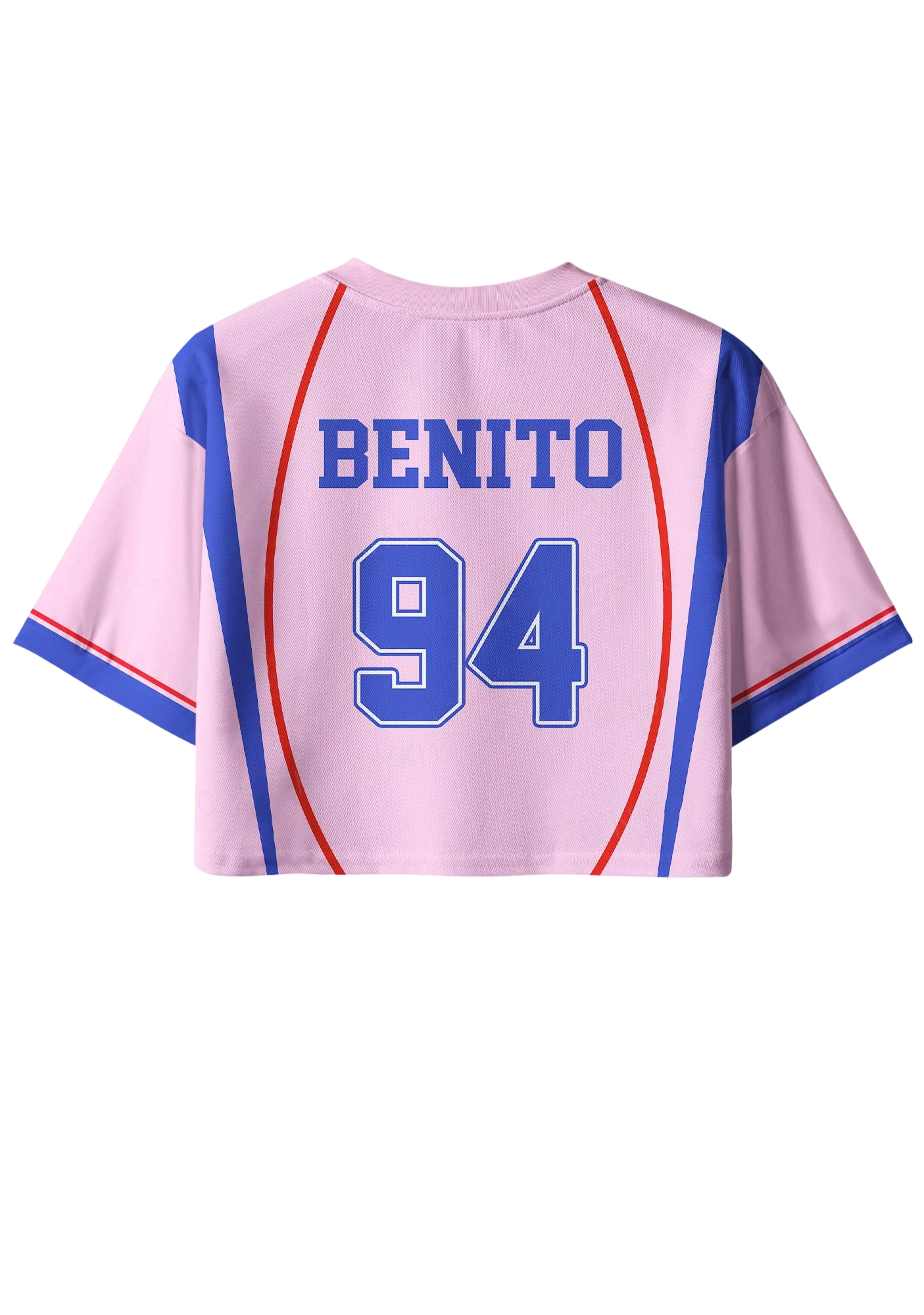 Pink Bad Bunny Y2K Crop Sport Jersey Shirts