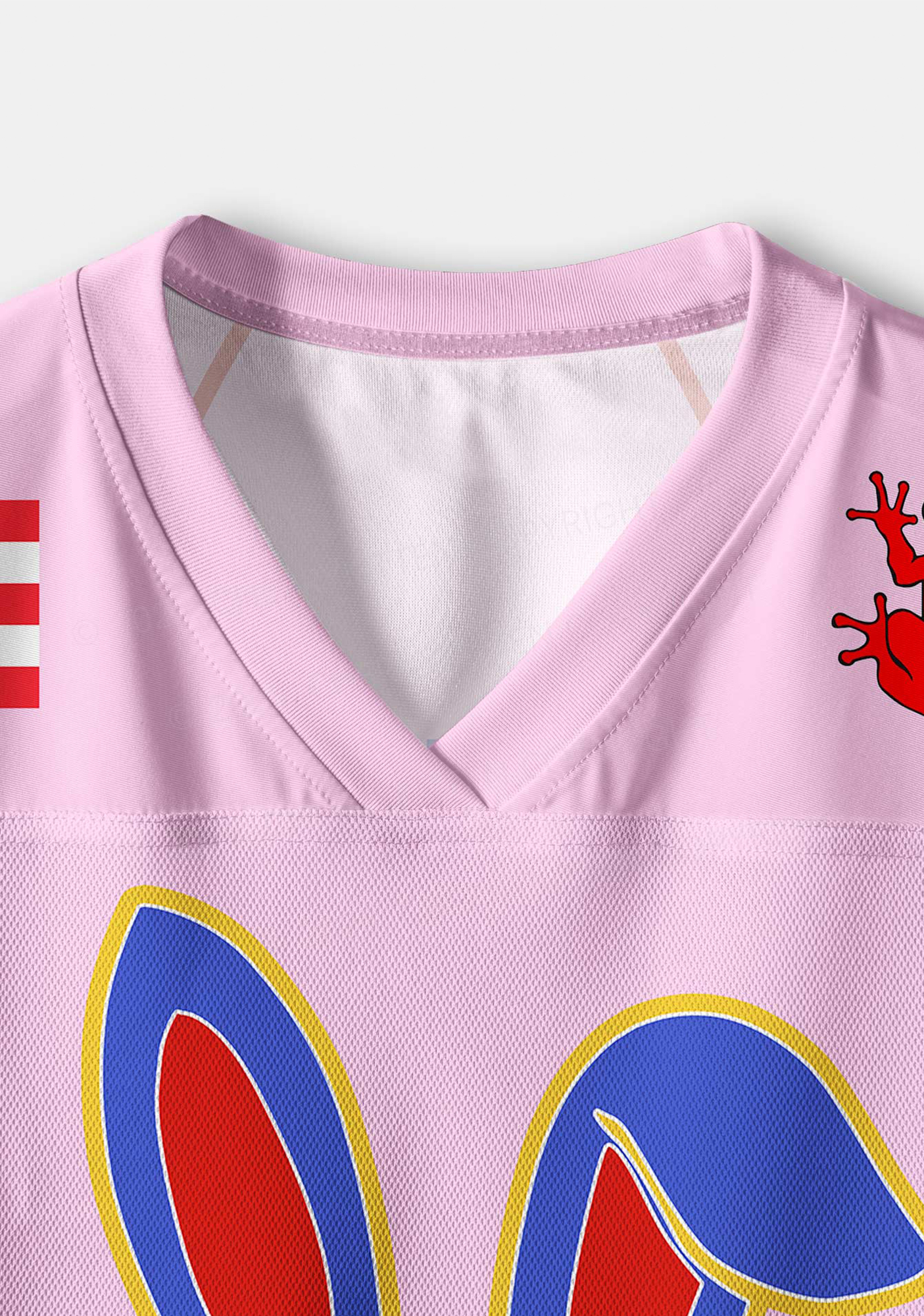 Pink Bad Bunny Y2K Crop Sport Jersey Shirts