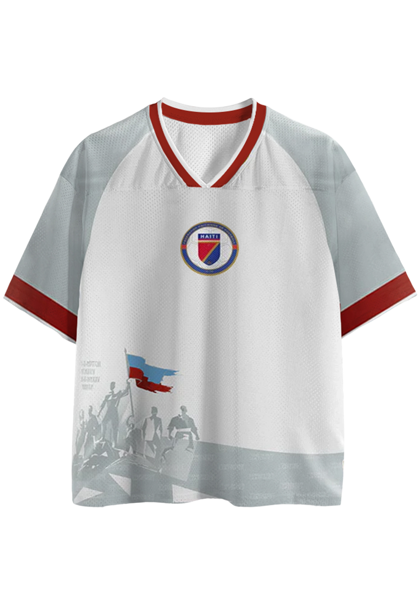 Classic Haiti Football Mesh Jersey Shirts