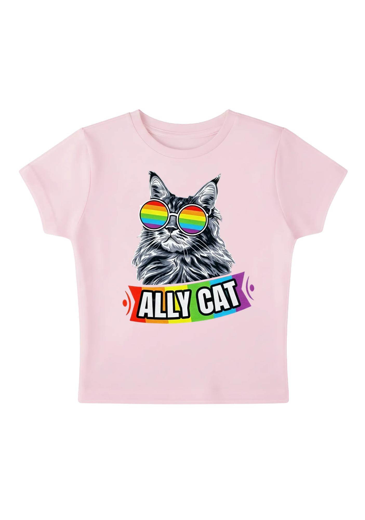 Ally Cat Y2K Baby Tee