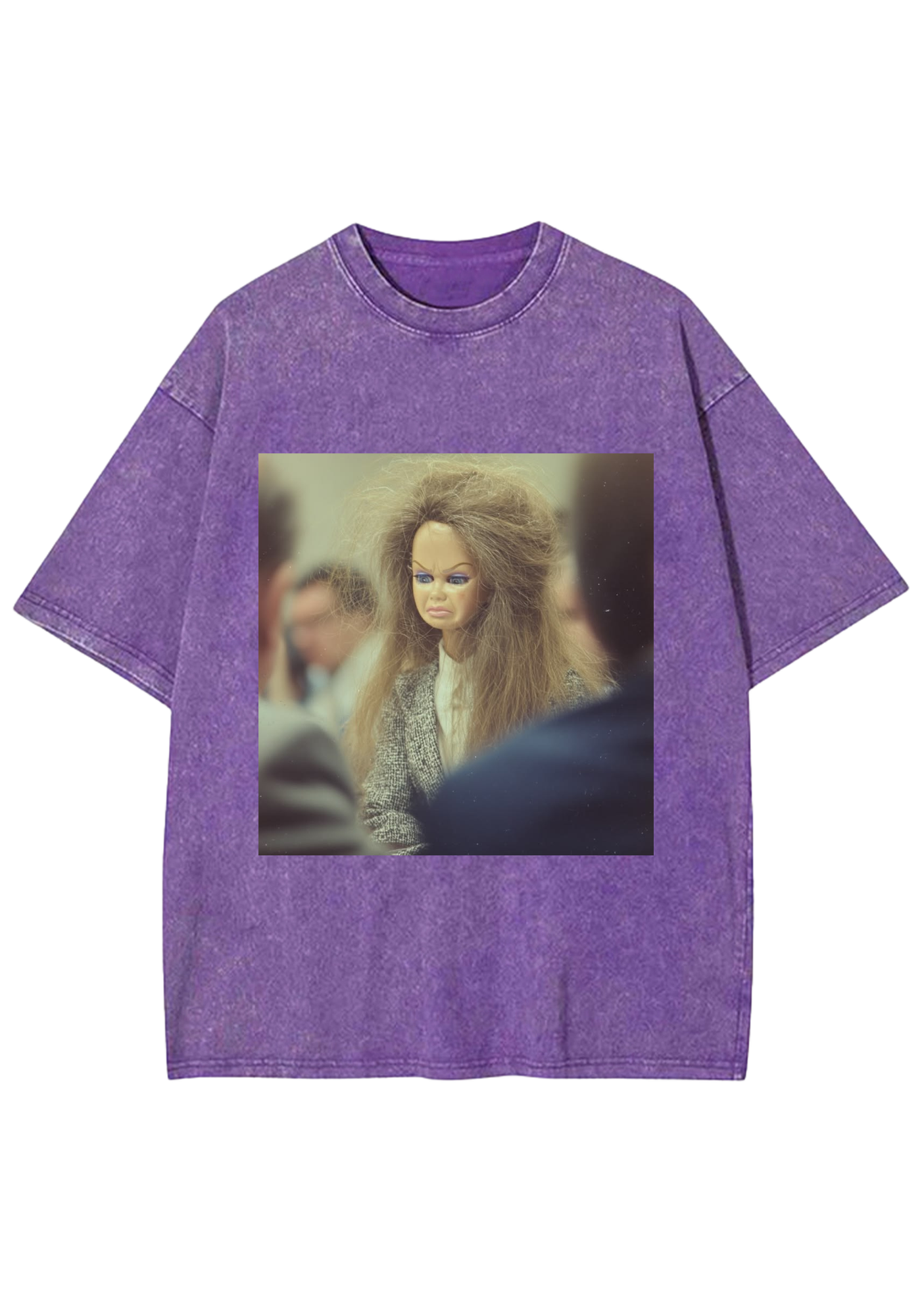 Messy Hair Courtroom Barbie Y2K Washed Tee