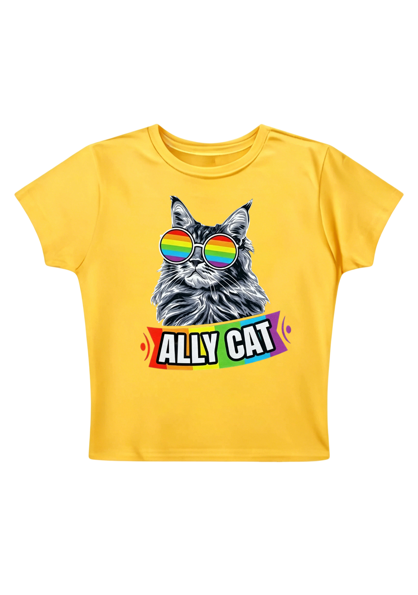 Ally Cat Y2K Baby Tee