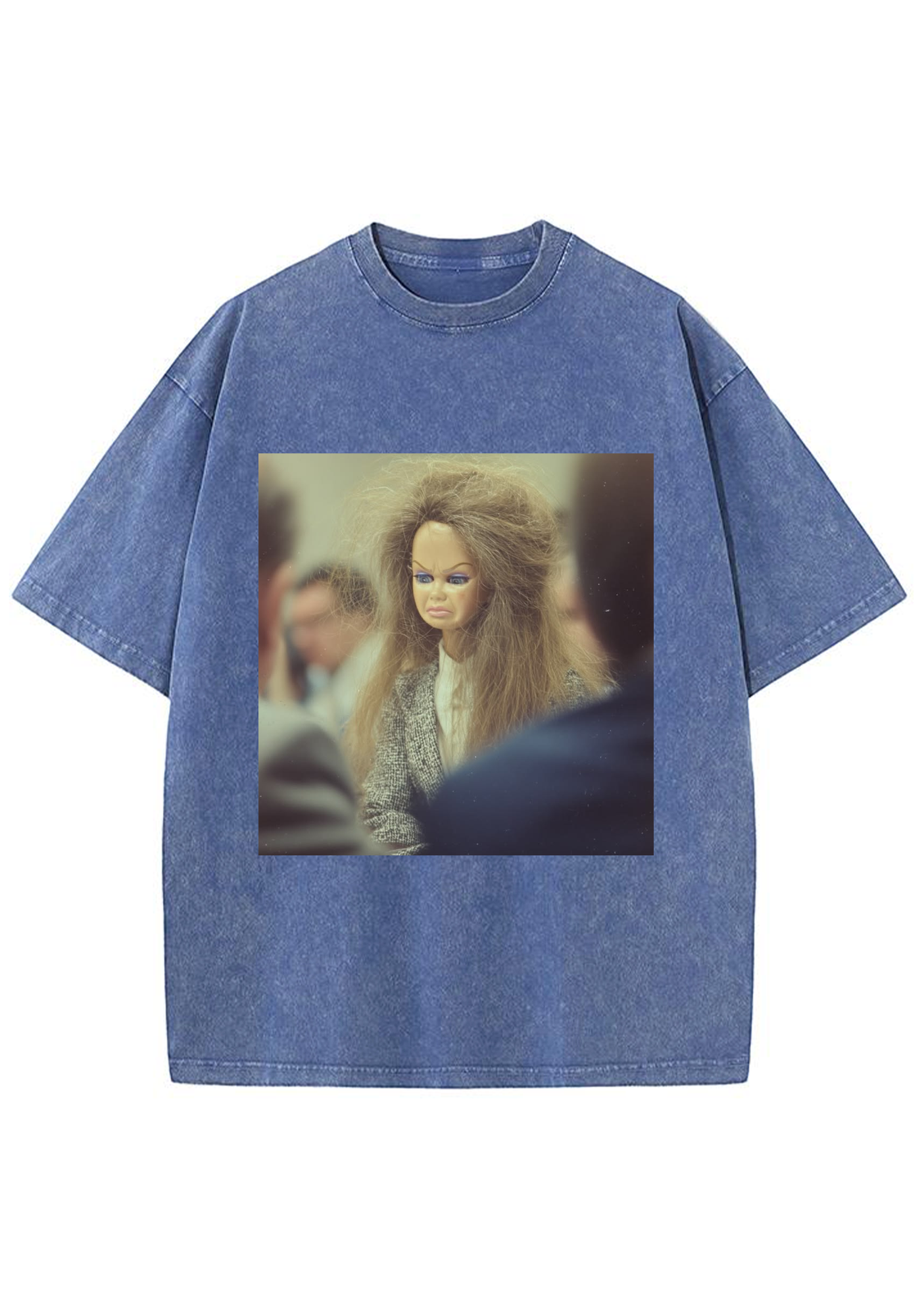 Messy Hair Courtroom Barbie Y2K Washed Tee