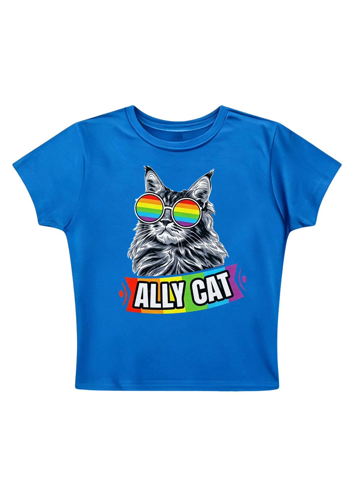 Ally Cat Y2K Baby Tee