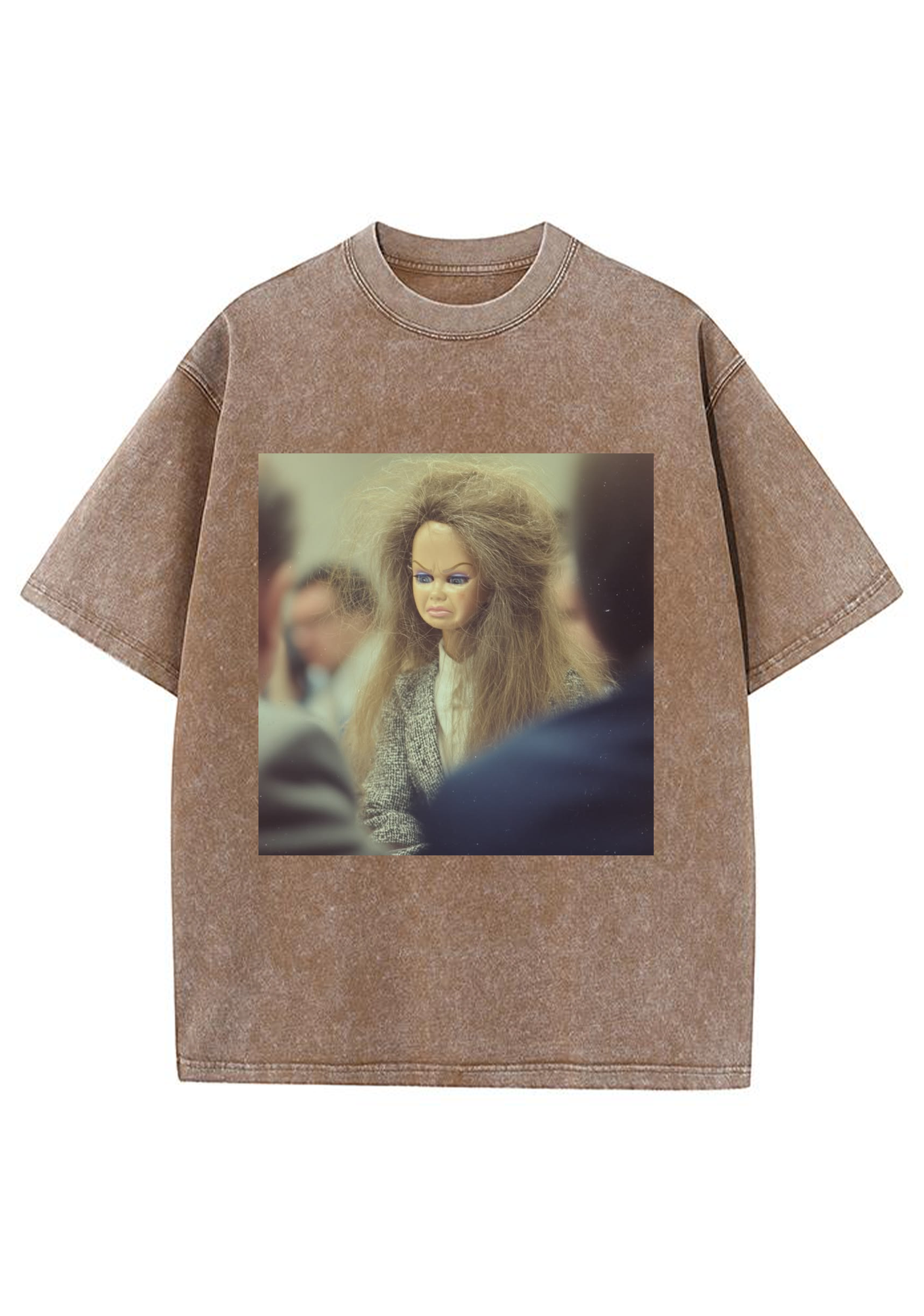 Messy Hair Courtroom Barbie Y2K Washed Tee