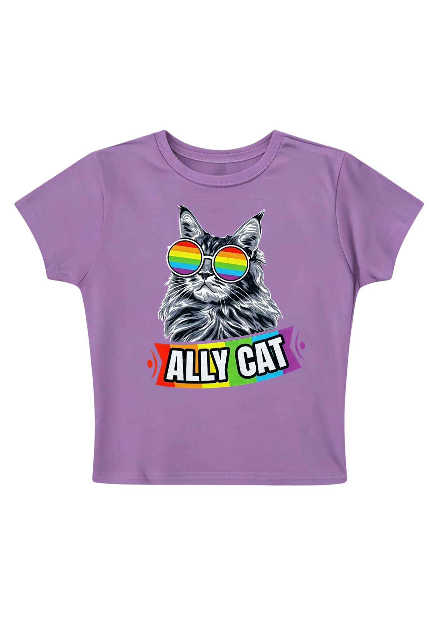 Ally Cat Y2K Baby Tee