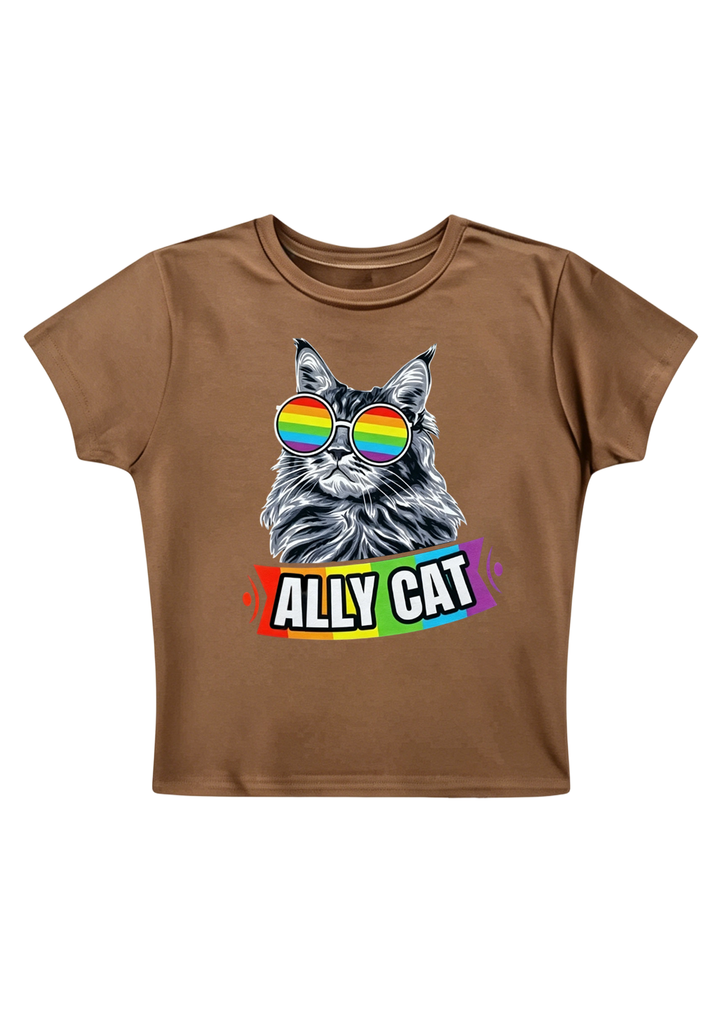 Ally Cat Y2K Baby Tee