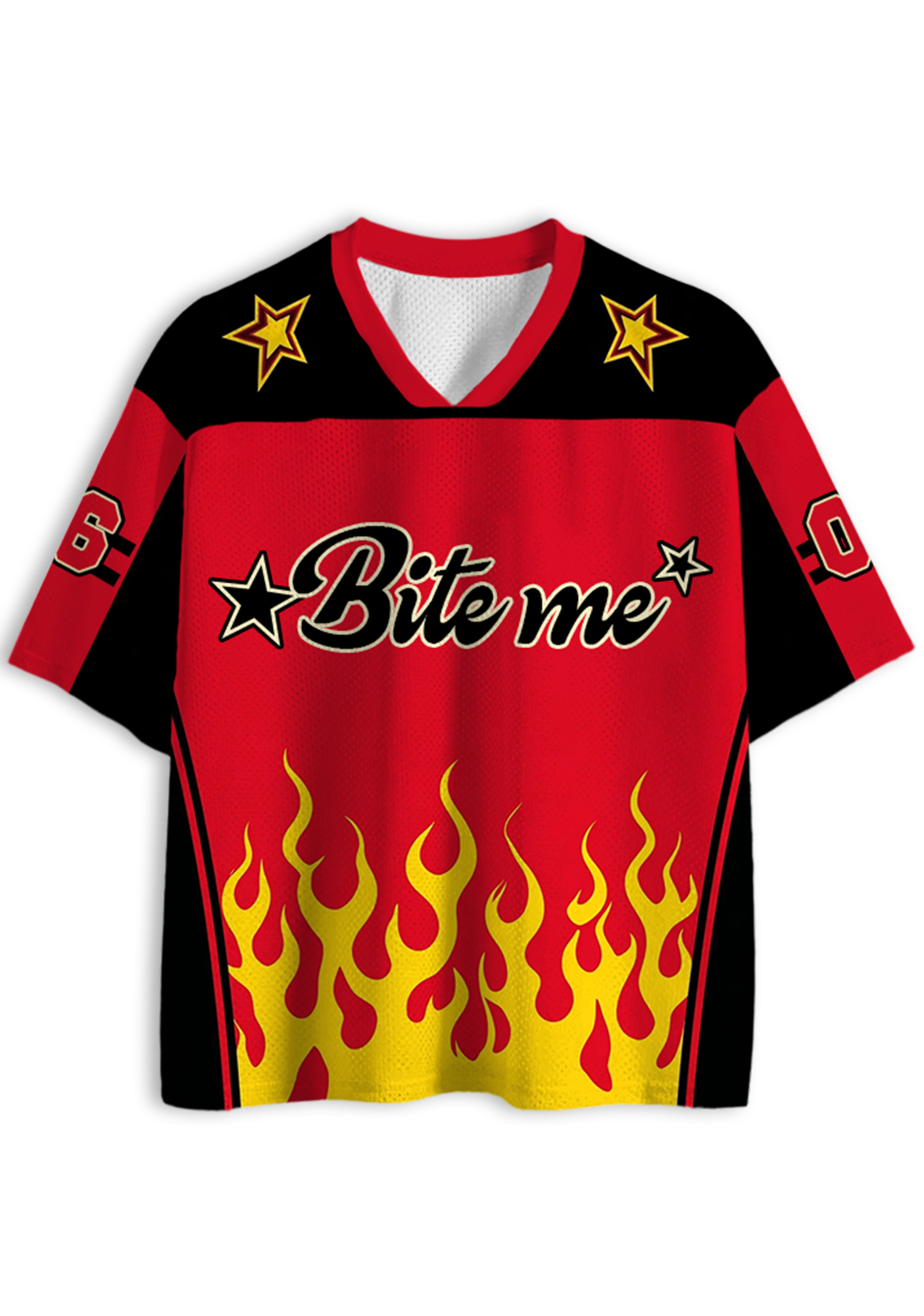 Bite Me Y2K Jersey Shirts
