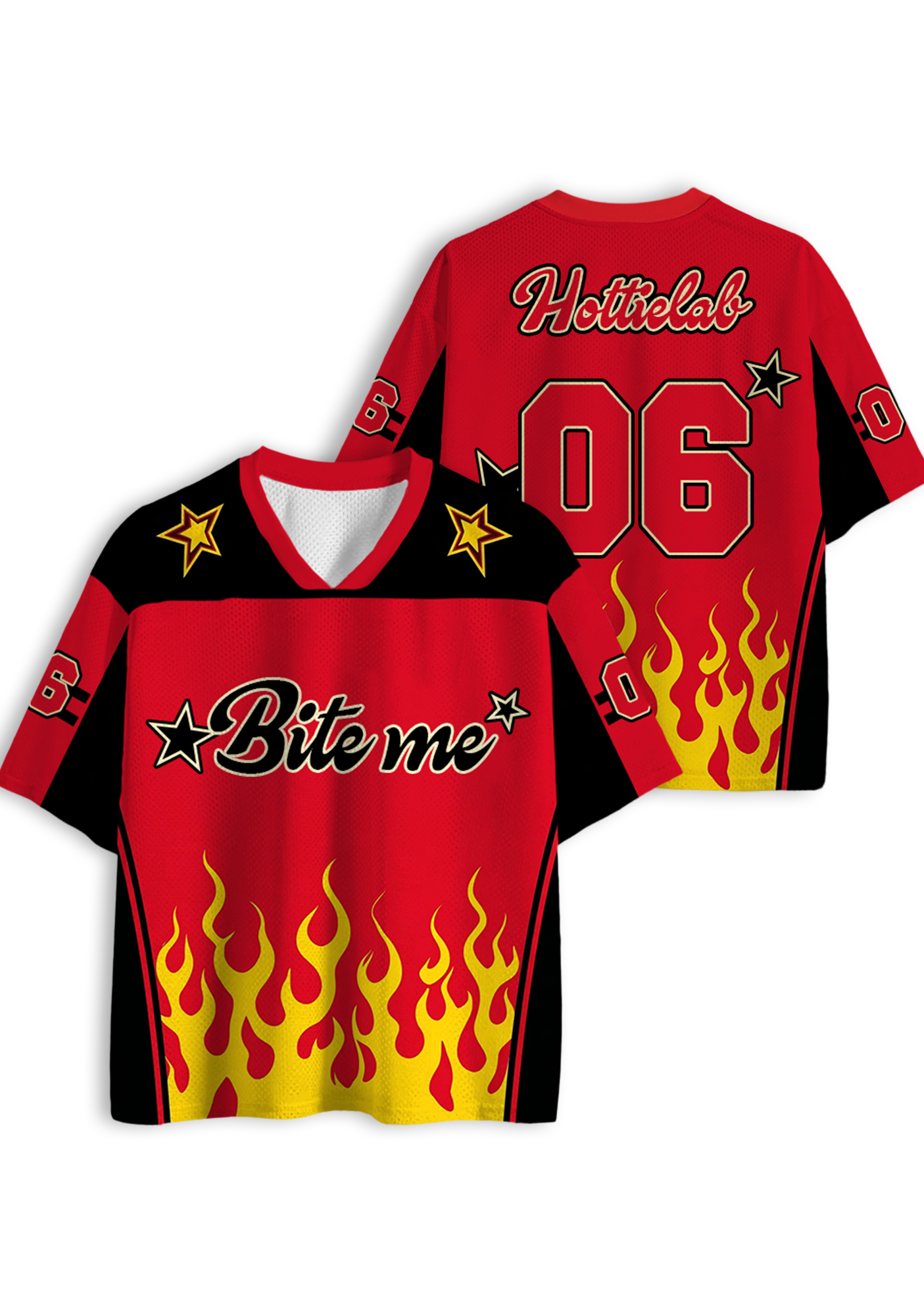 Bite Me Y2K Jersey Shirts