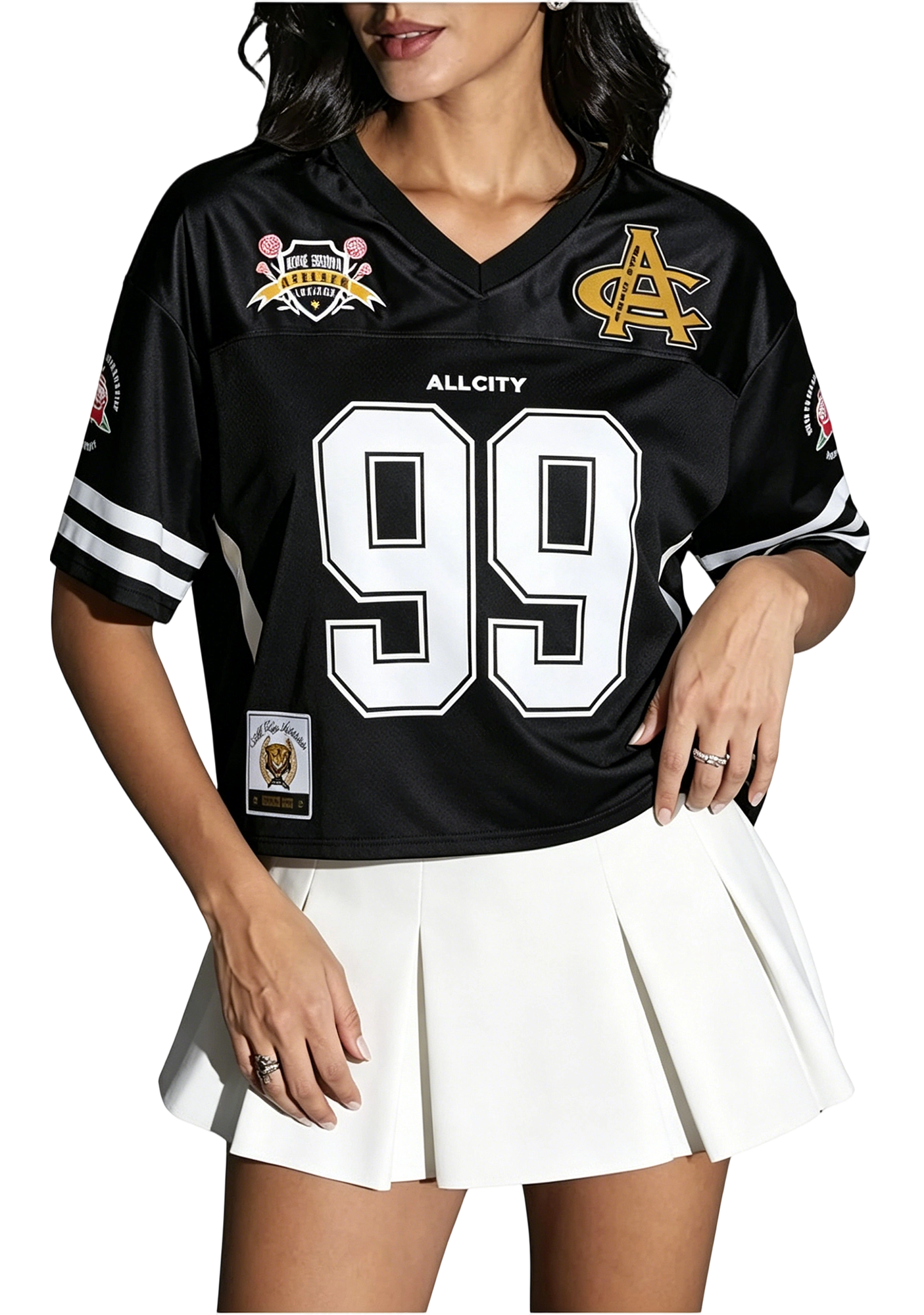 Retro 99 Mesh Football Crop Jersey