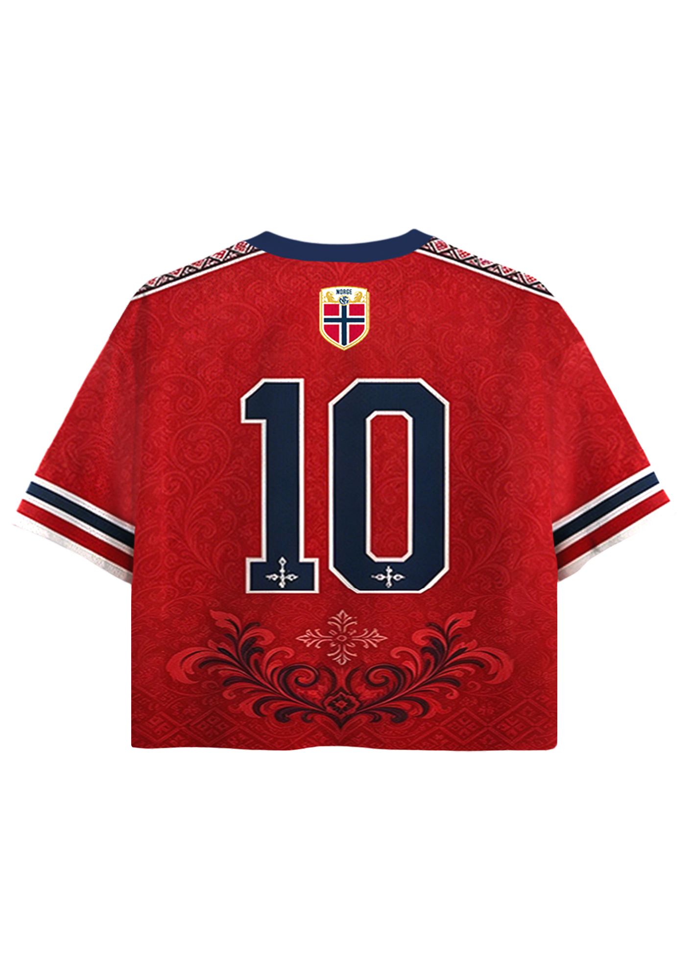 Norway Country Cropped Mesh Jersey Shirt