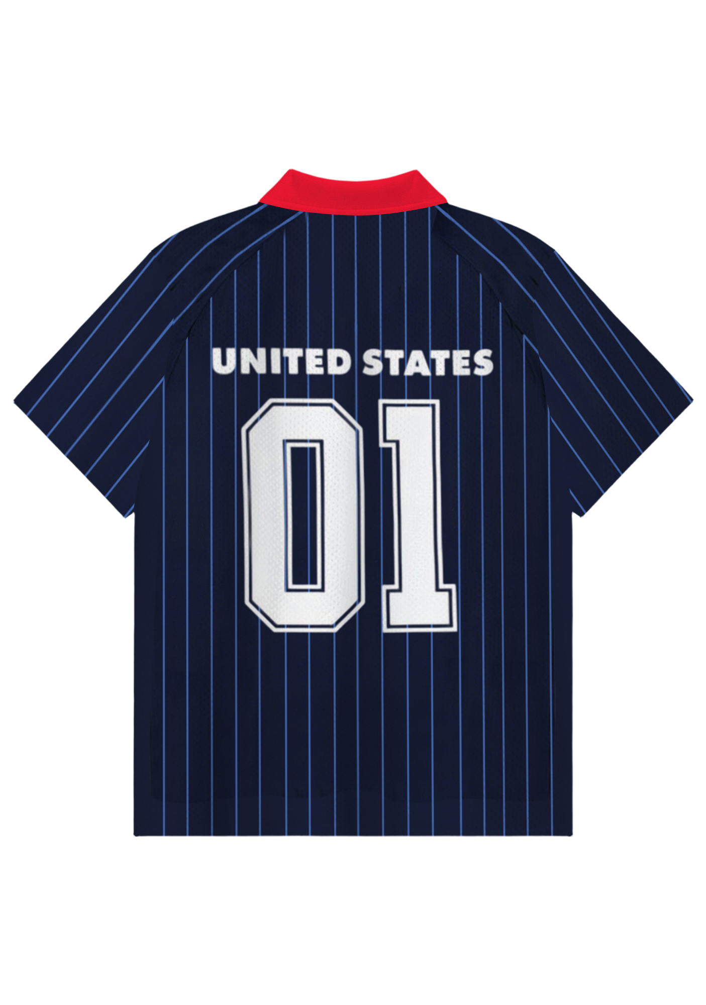 Patriotic USA Three Star Vertical Collared Soccer Jersey