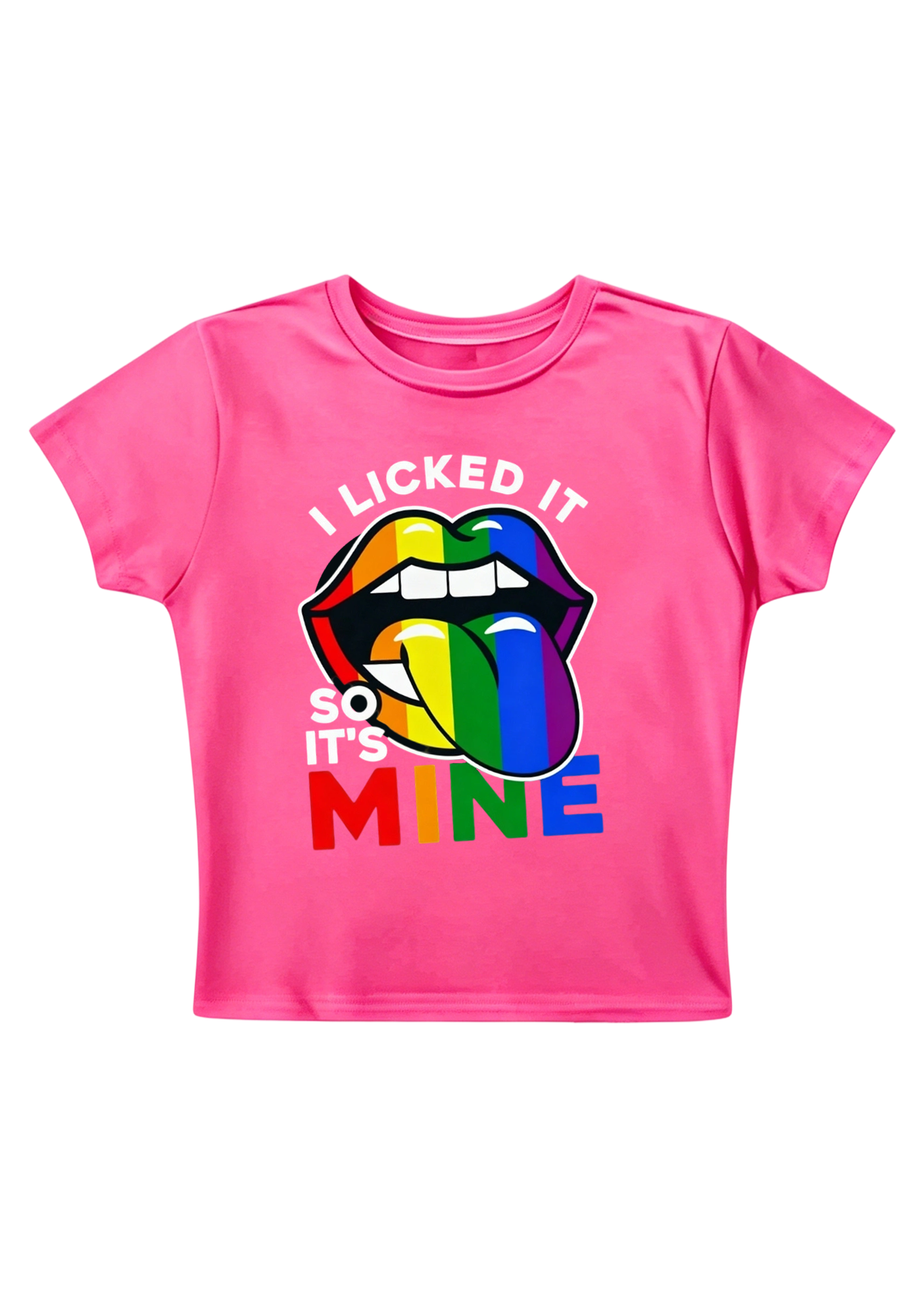 I Licked It So It's Mine Y2K Baby Tee