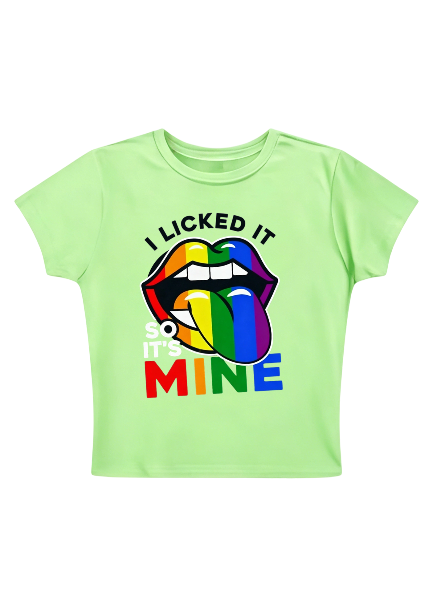I Licked It So It's Mine Y2K Baby Tee