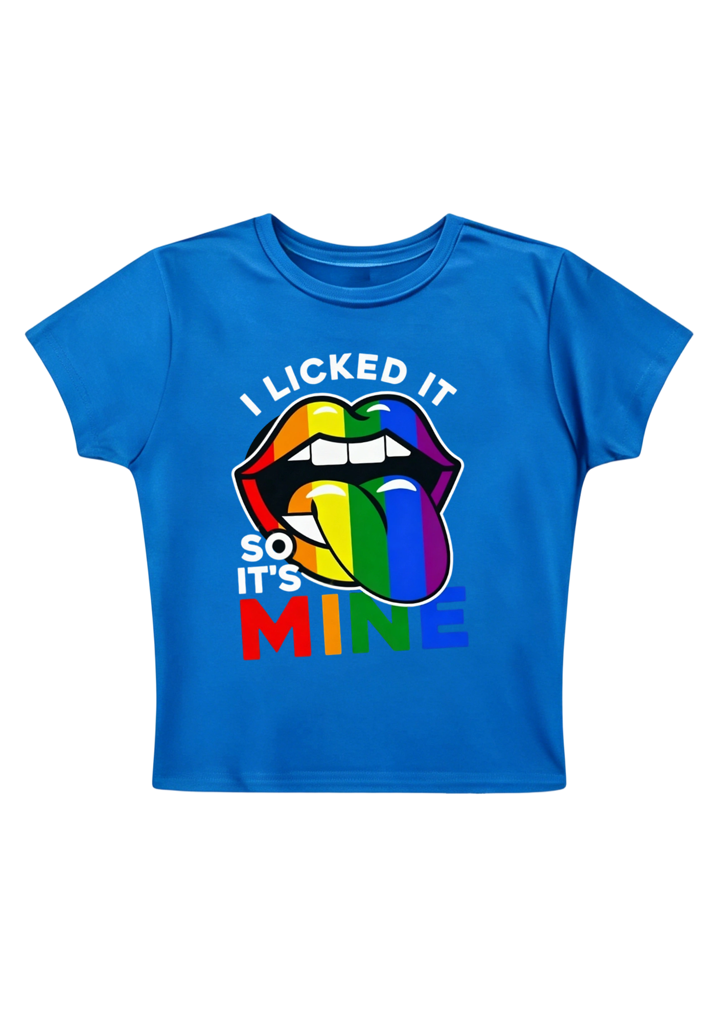 I Licked It So It's Mine Y2K Baby Tee