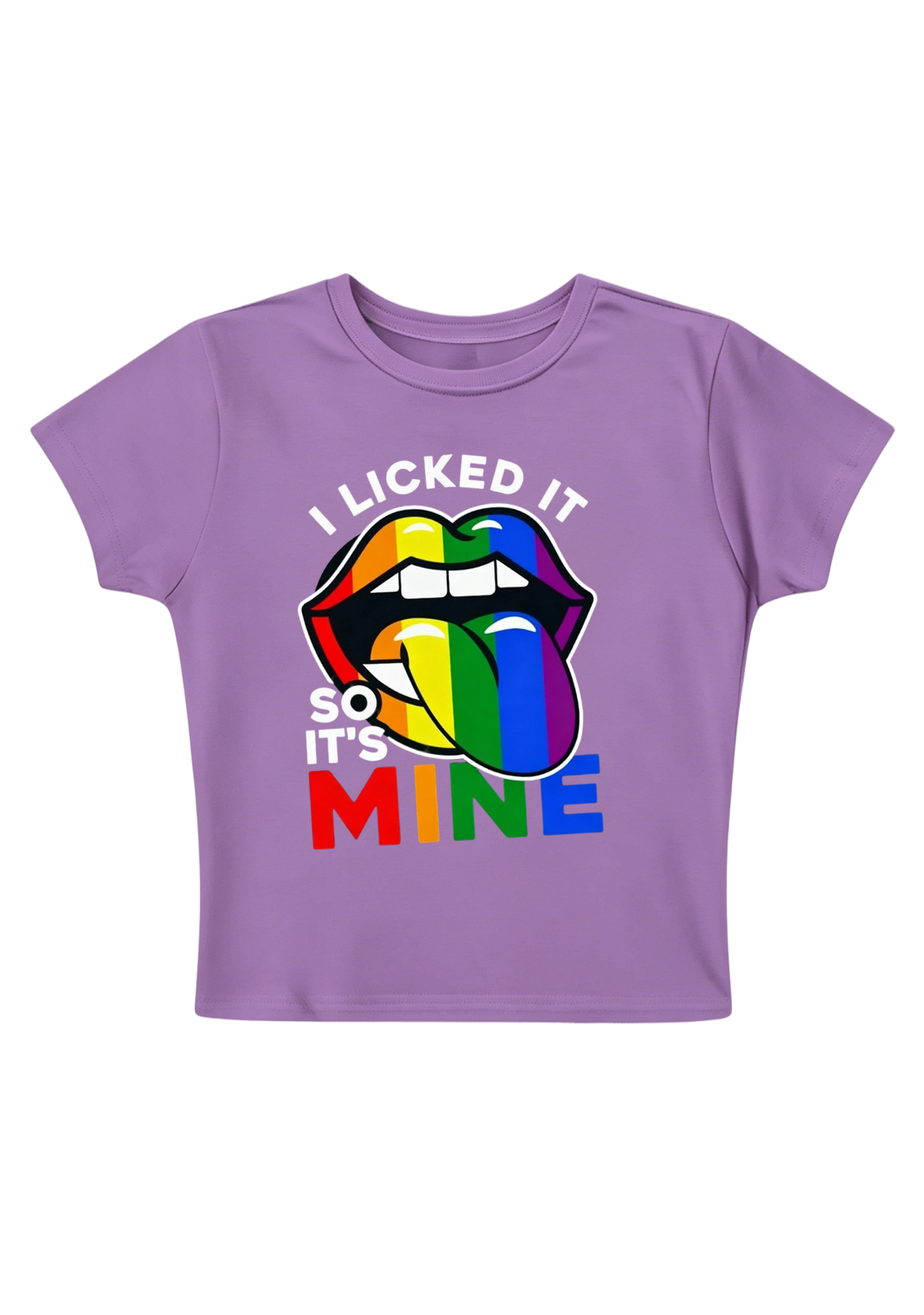 I Licked It So It's Mine Y2K Baby Tee