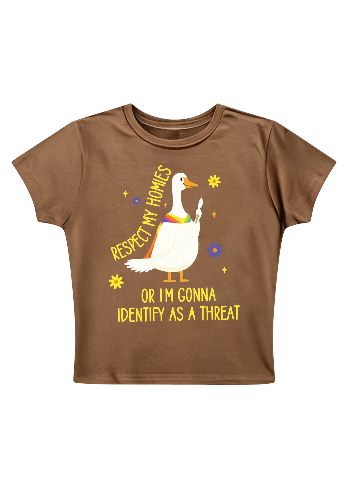 Respect My Homies Y2K Baby Tee