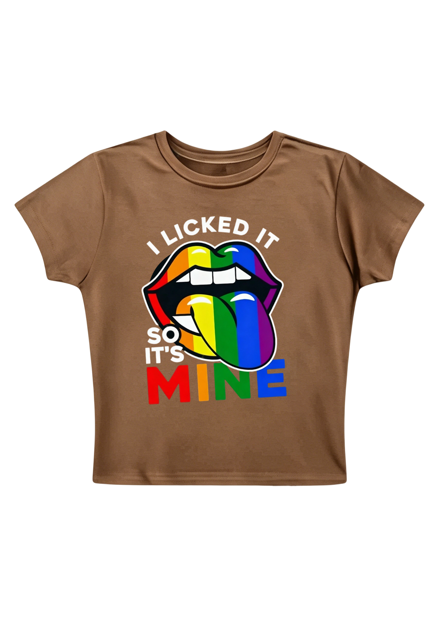 I Licked It So It's Mine Y2K Baby Tee