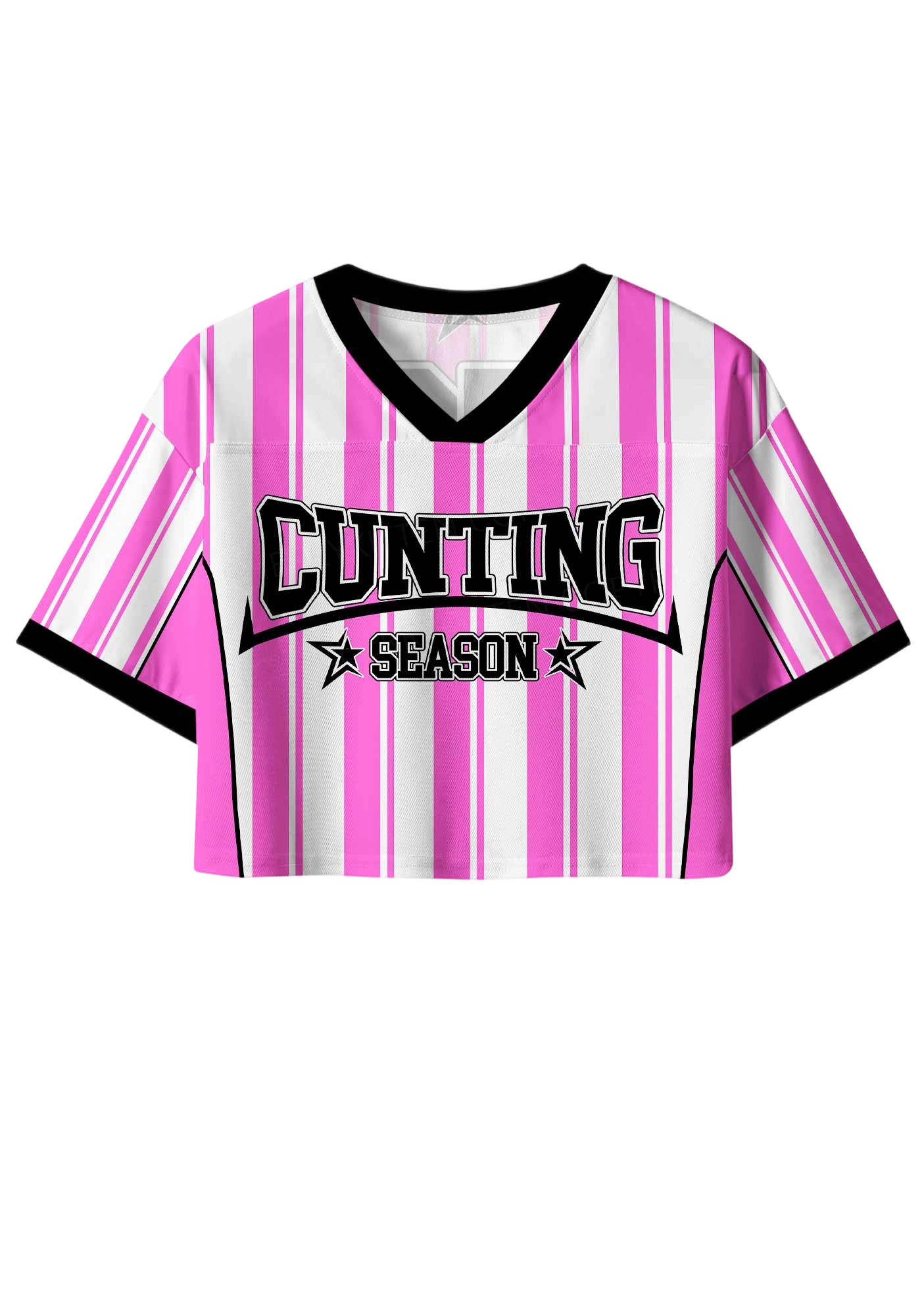 Cunting Season Y2K Crop Sport Jersey Shirts