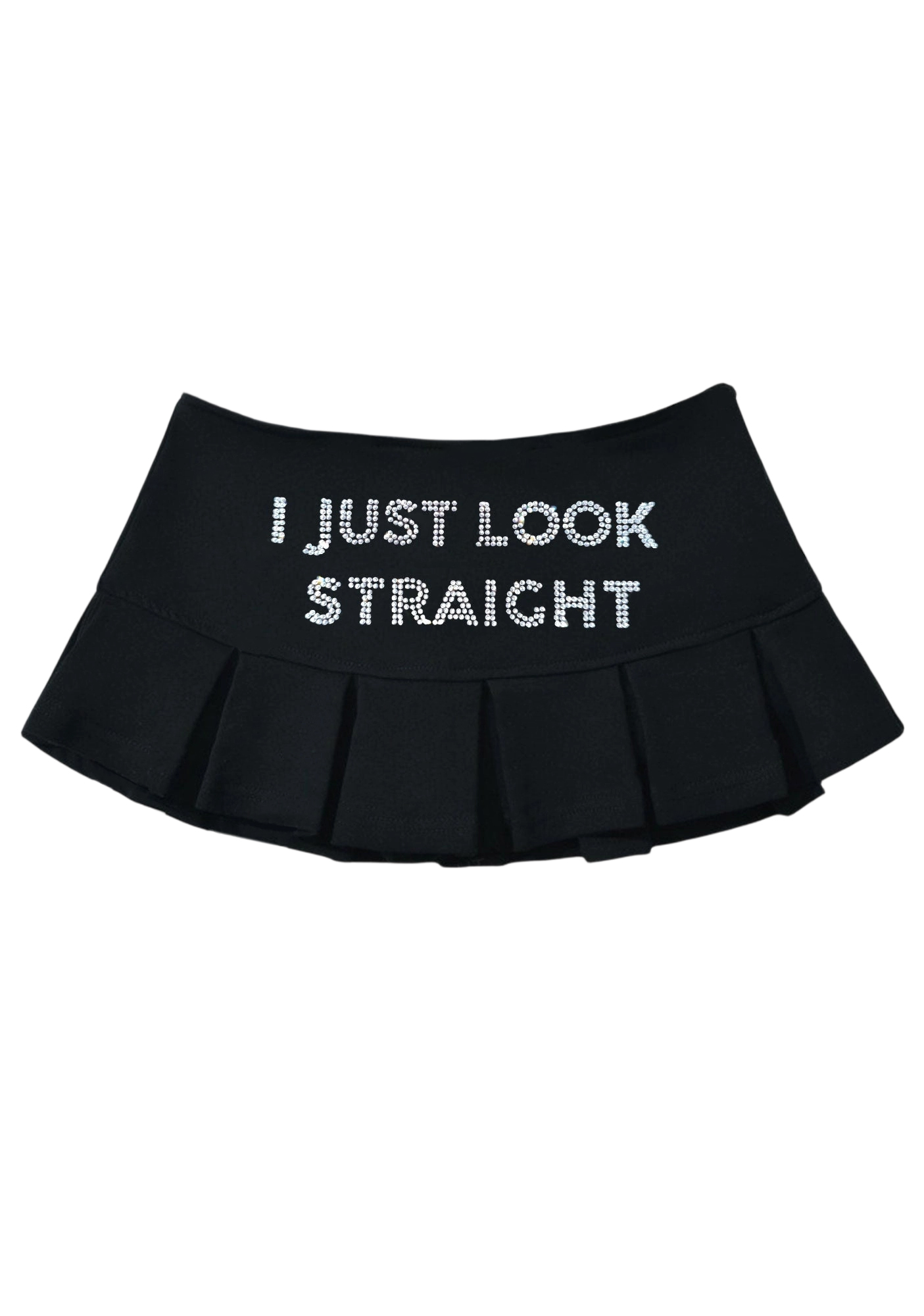 I Just Look Straight Y2K Mini Pleated Skirts