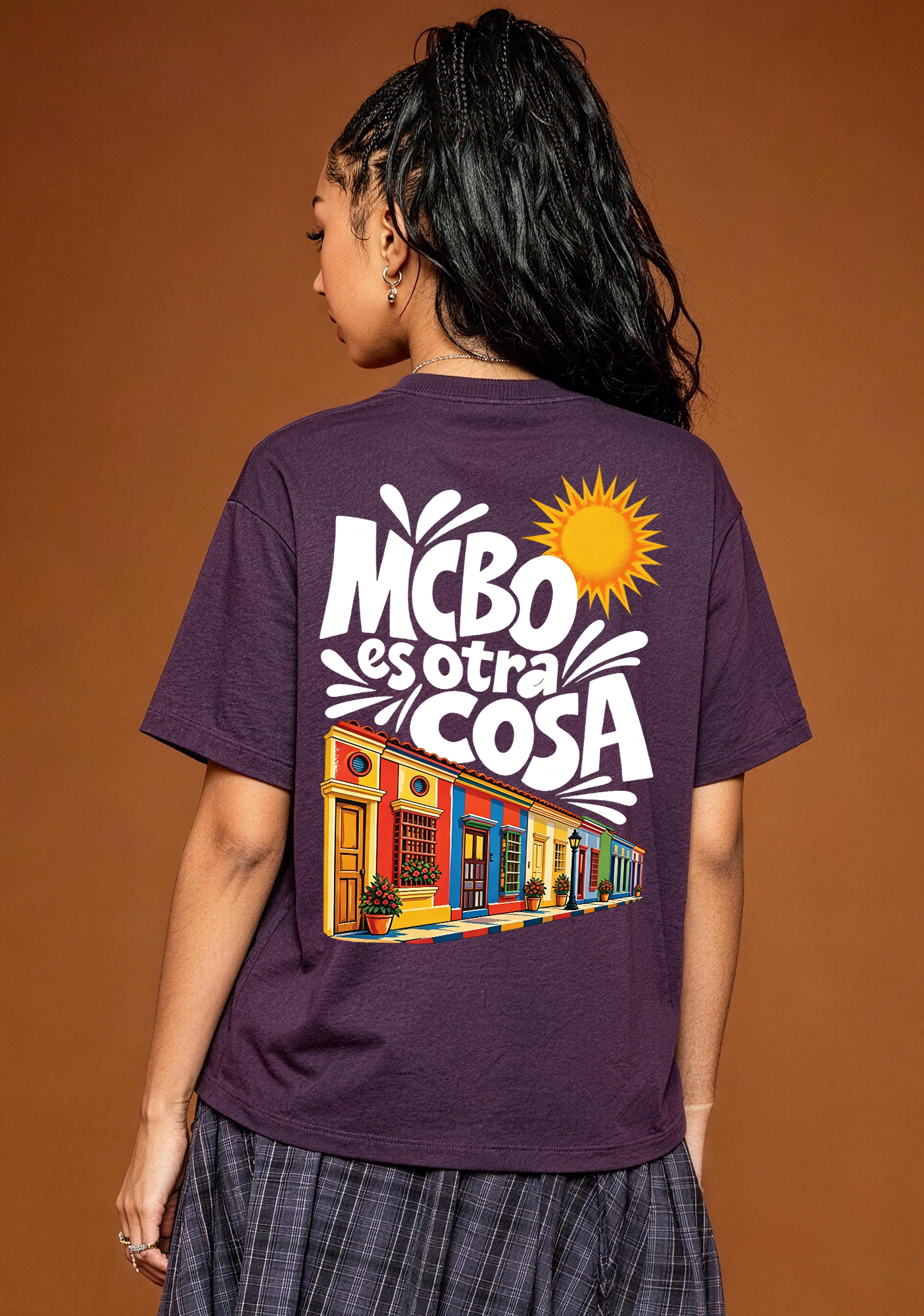 MCBO Es Otra Cosa Maracaibo Venezuela Colorful Colonial Houses Graphic T-Shirt
