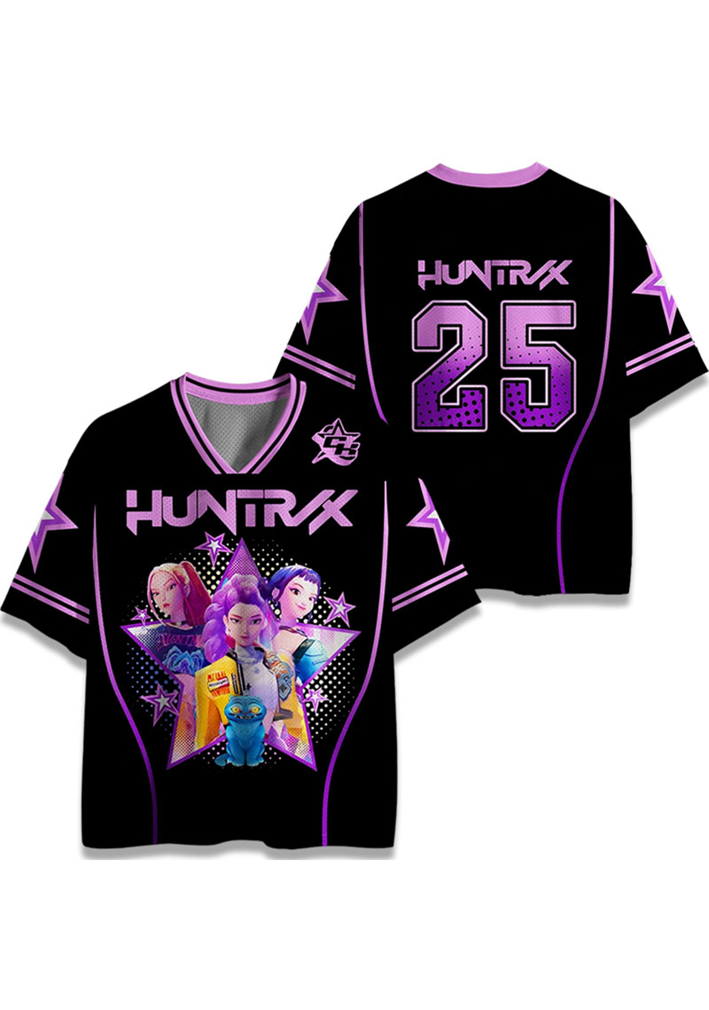 Huntr Y2K Crop Sport Jersey Shirts