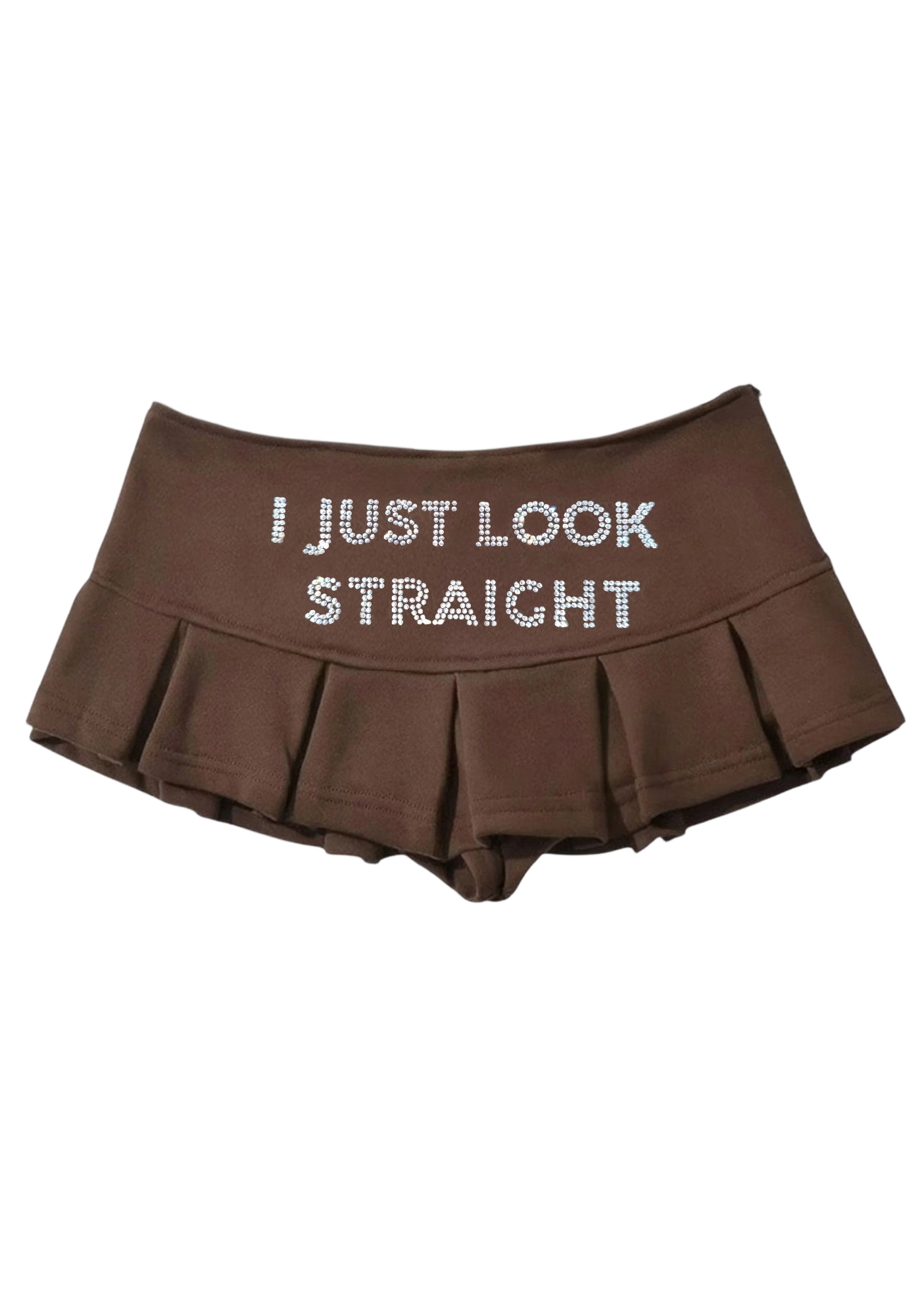 I Just Look Straight Y2K Mini Pleated Skirts