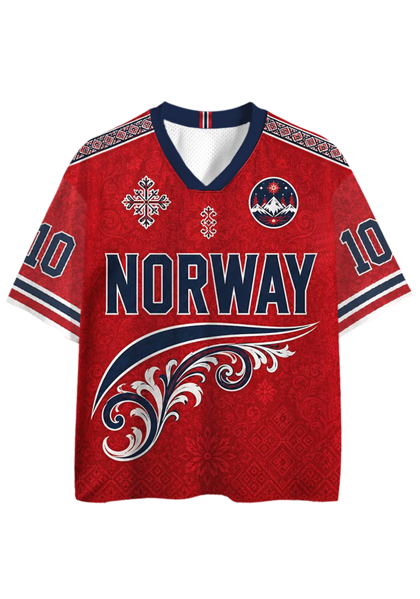 Norway number 10 Retro Mesh Jersey Shirts