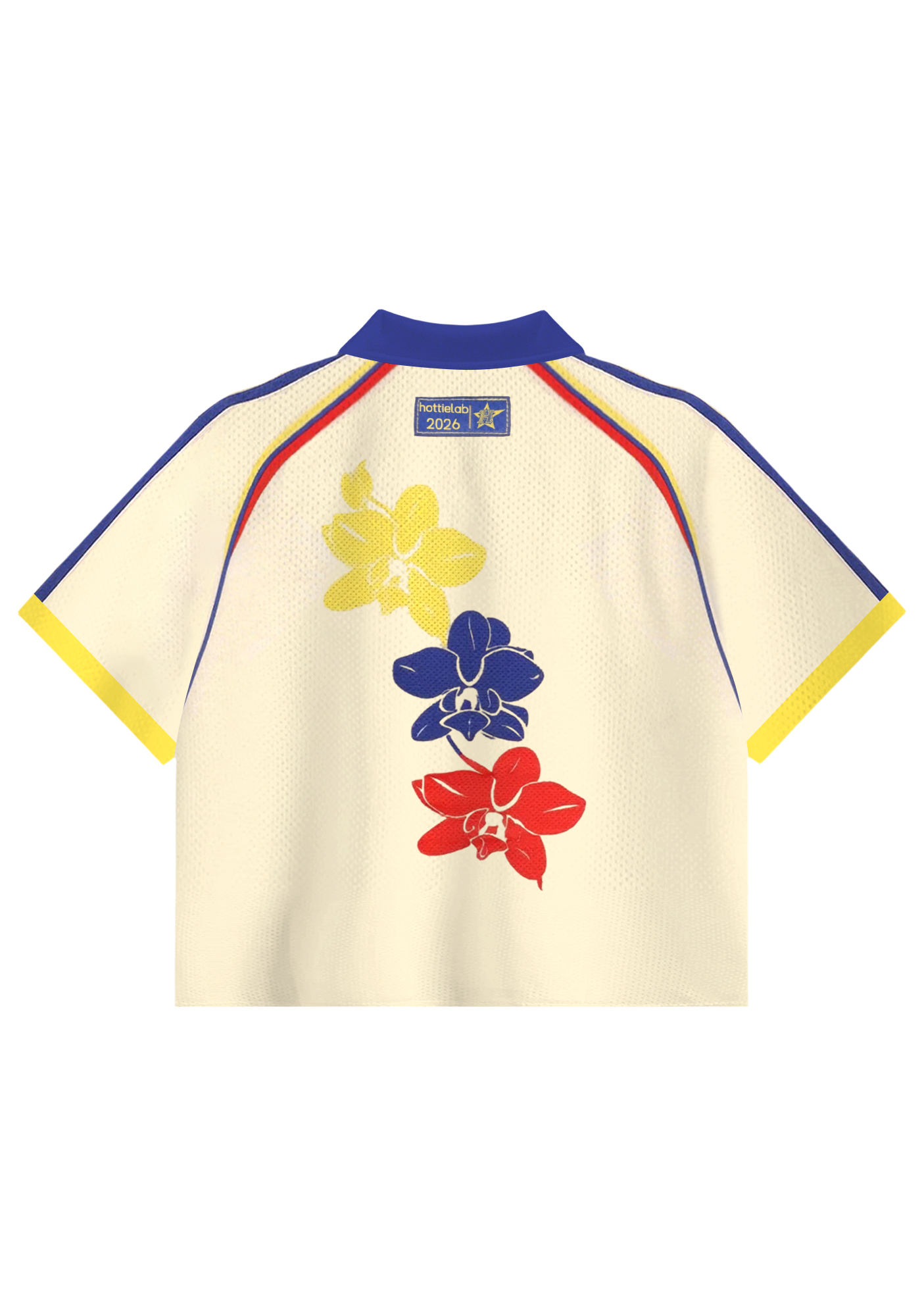 Colombia Cherry Heart #10 Crop Collared Soccer Jersey