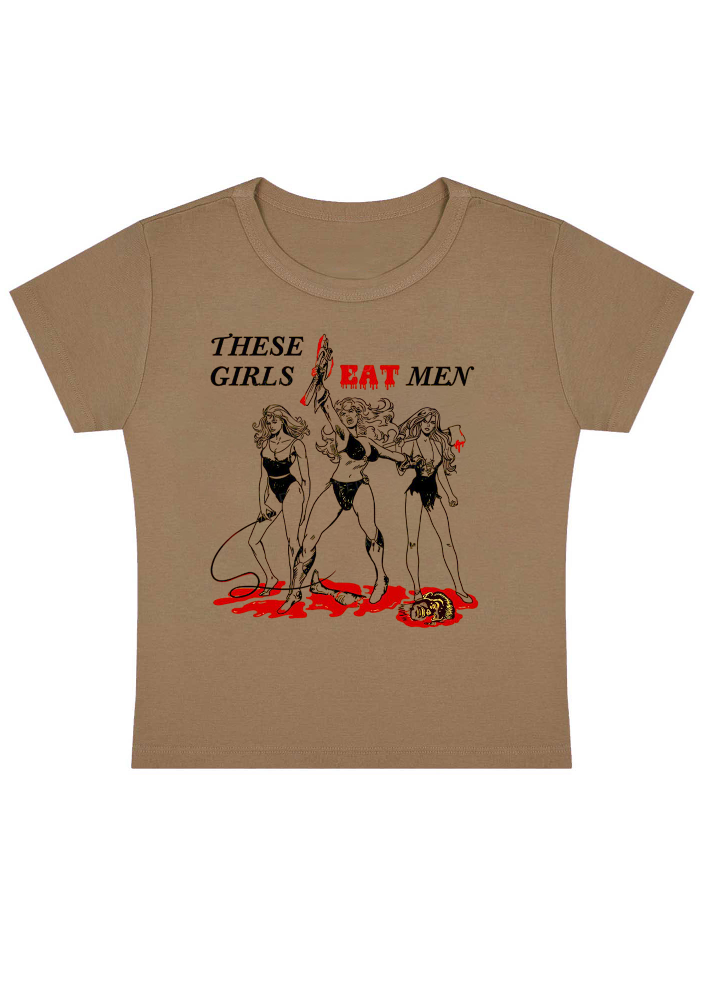 These Girls Eat Men Y2K Baby Tee