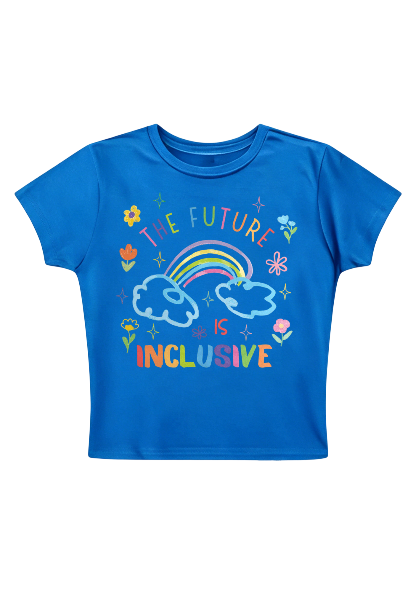 The Future Is Inclusive Y2K Baby Tee