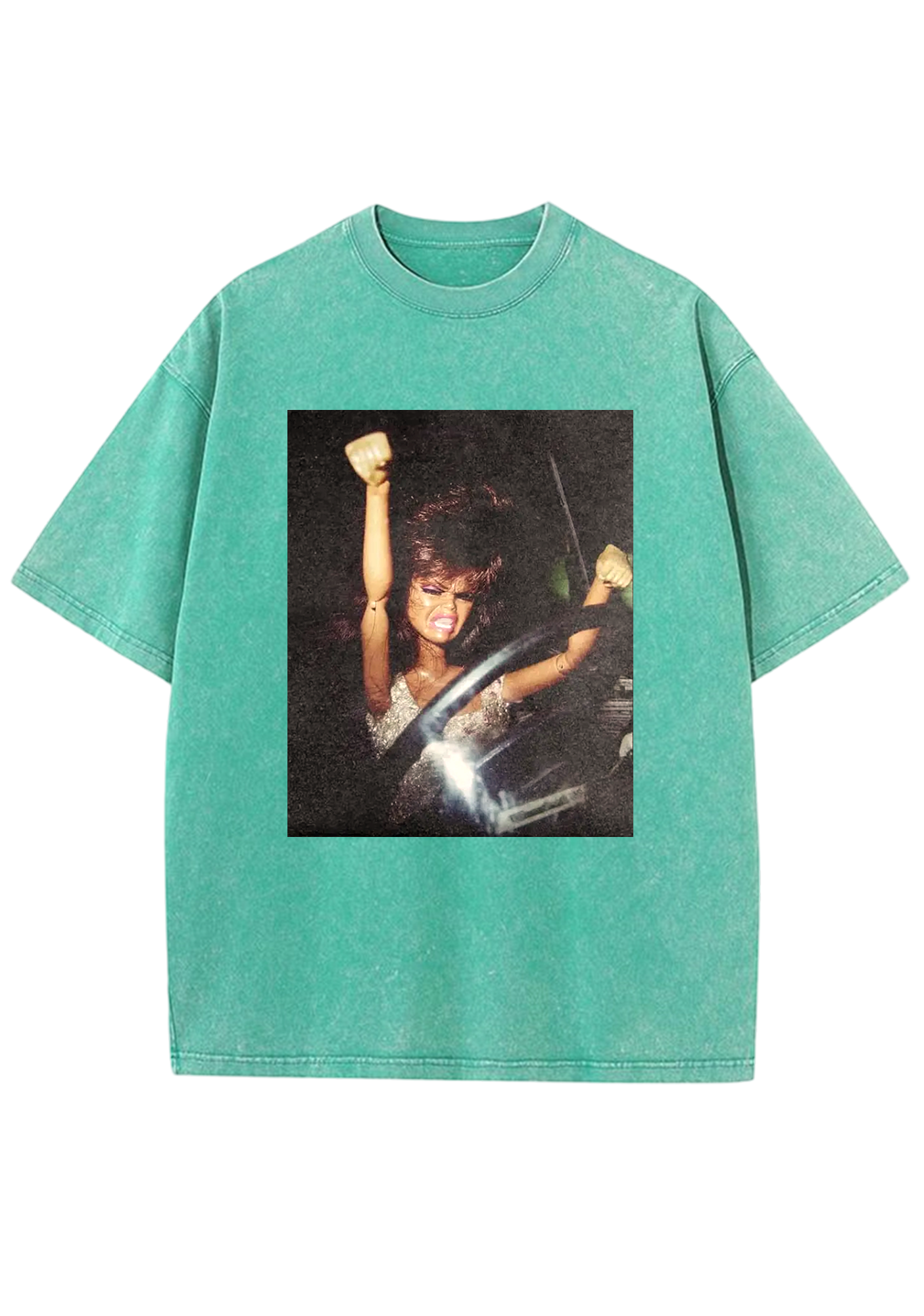 Road Rage Barbie Driver Meme Y2K Washed Tee