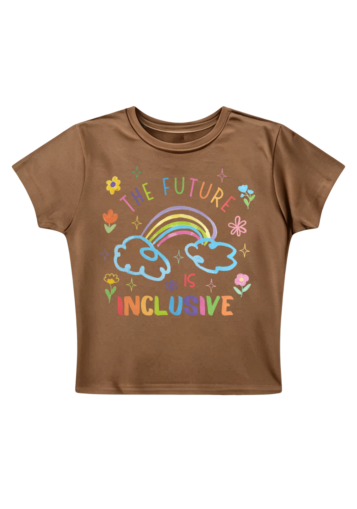 The Future Is Inclusive Y2K Baby Tee