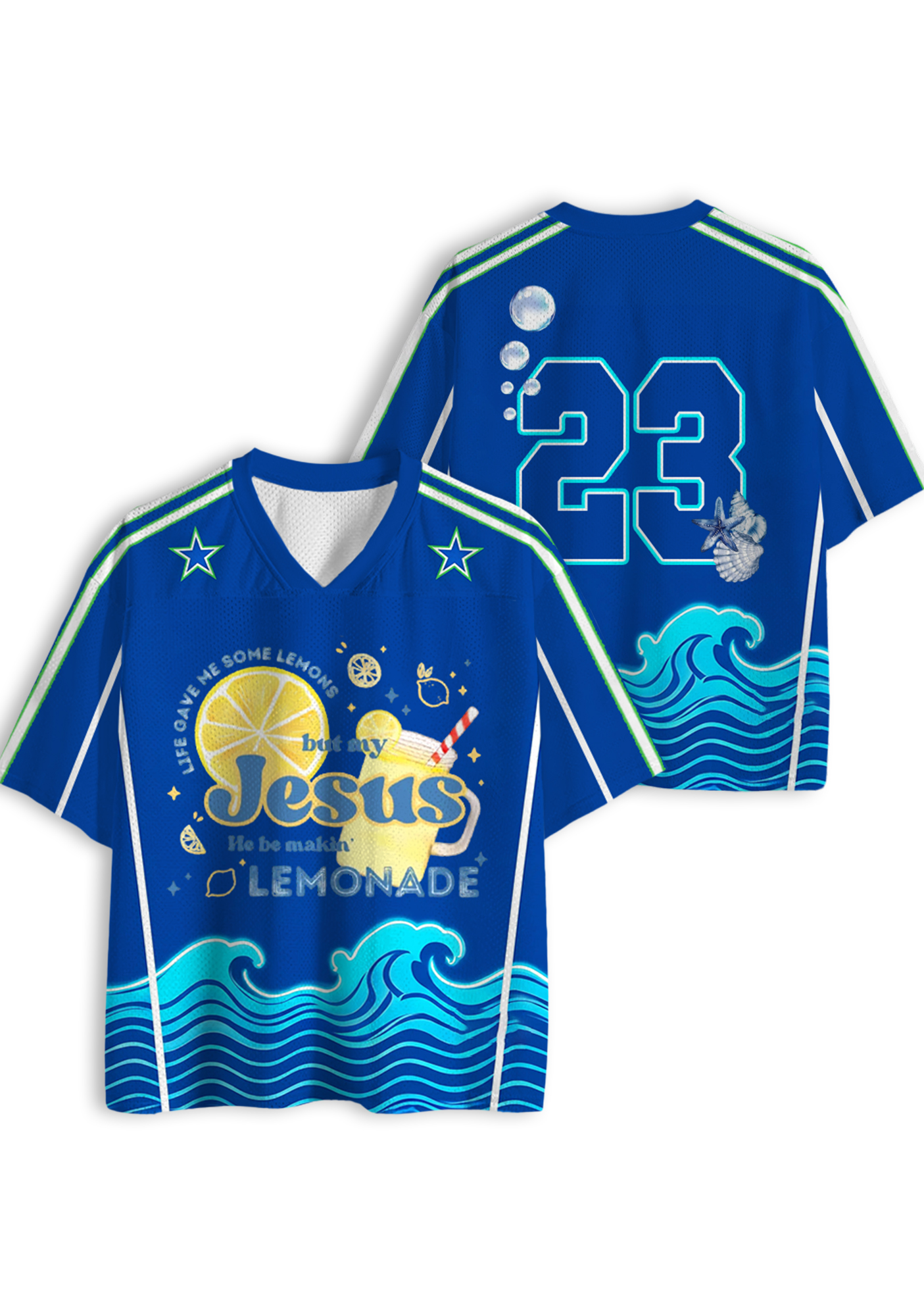 Life Gave Me Lemons But My Jesus Makes Lemonade Y2K Jersey Shirts
