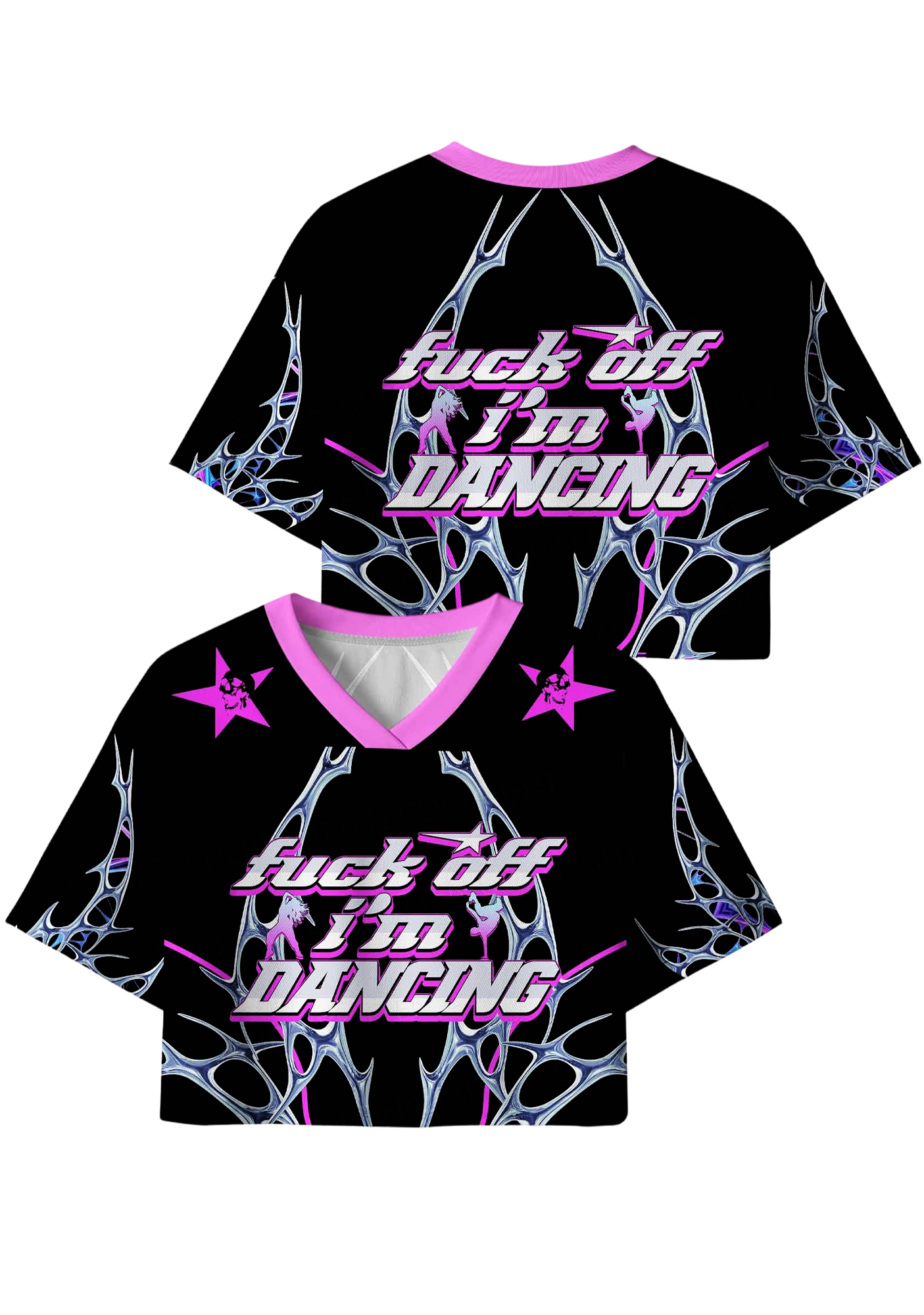 Dancing Y2K Crop Sport Jersey Shirts