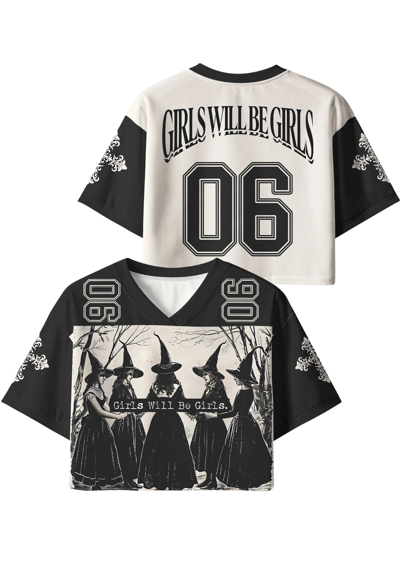 Girls Will Be Girls Y2K Crop Sport Jersey Shirts
