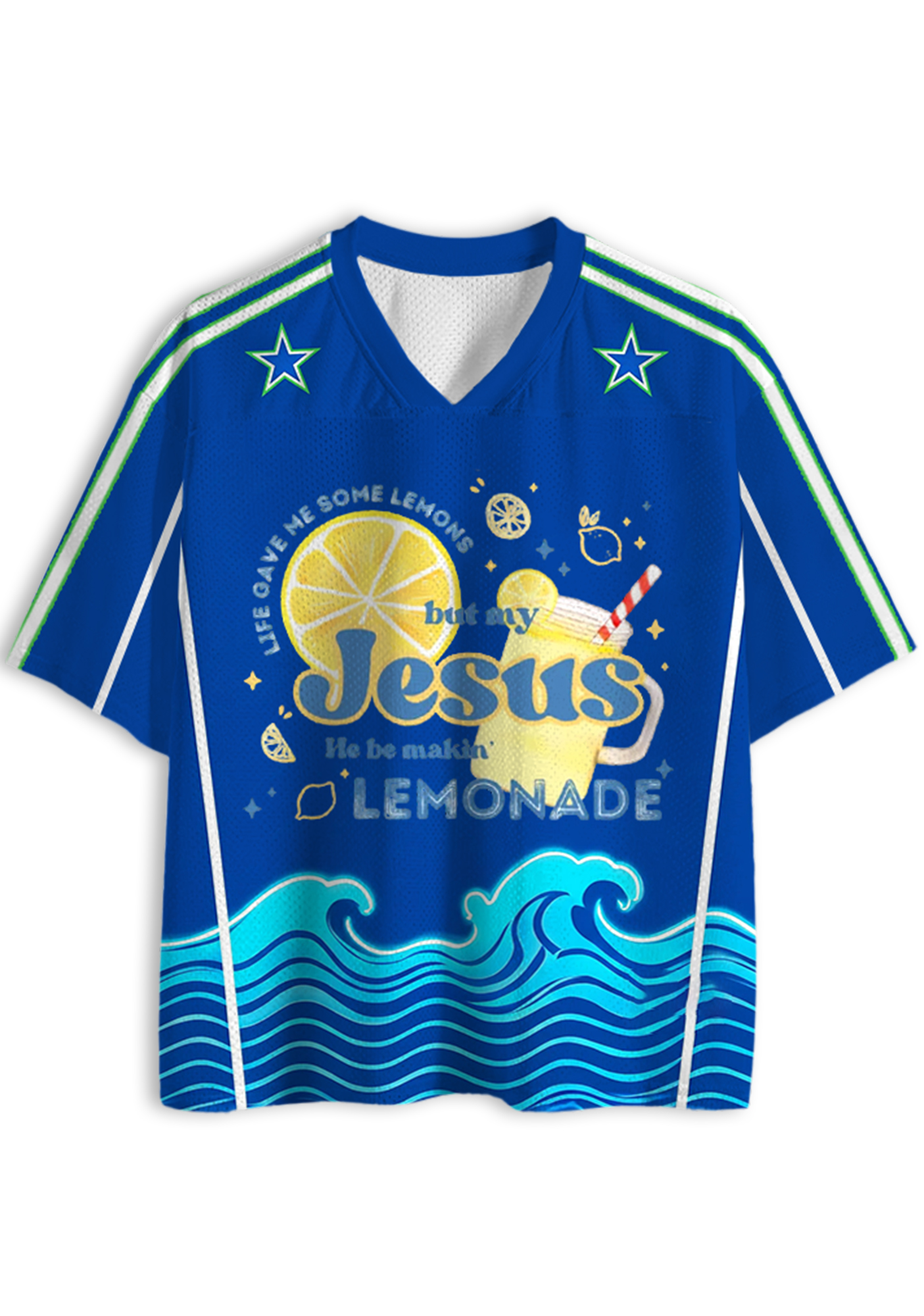 Life Gave Me Lemons But My Jesus Makes Lemonade Y2K Jersey Shirts